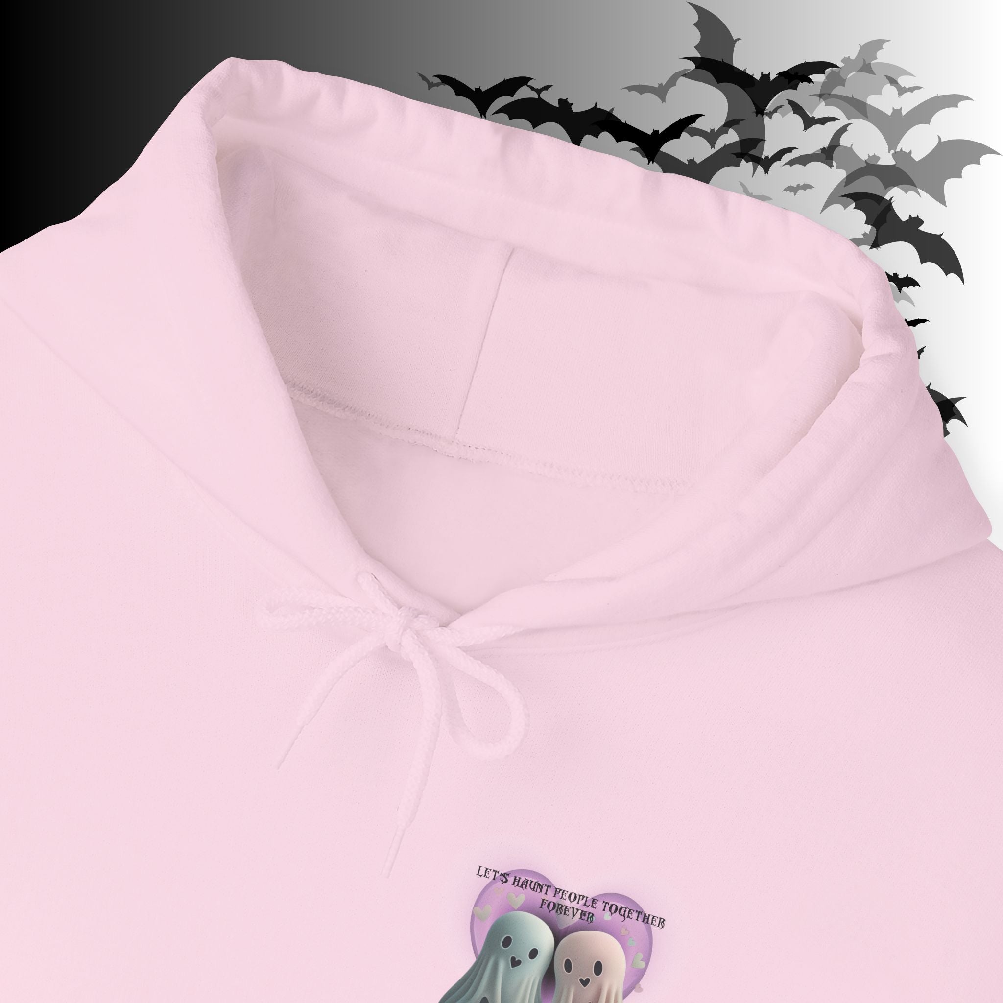 Let's Haunt People Together Forever Hoodie — Gothic Valentine's Couples Ghost