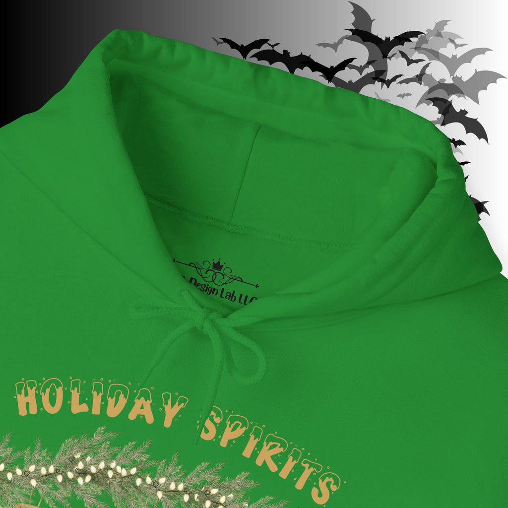 Holiday Spirits Hoodie — Ghost Christmas Ornament Gothmas Pullover