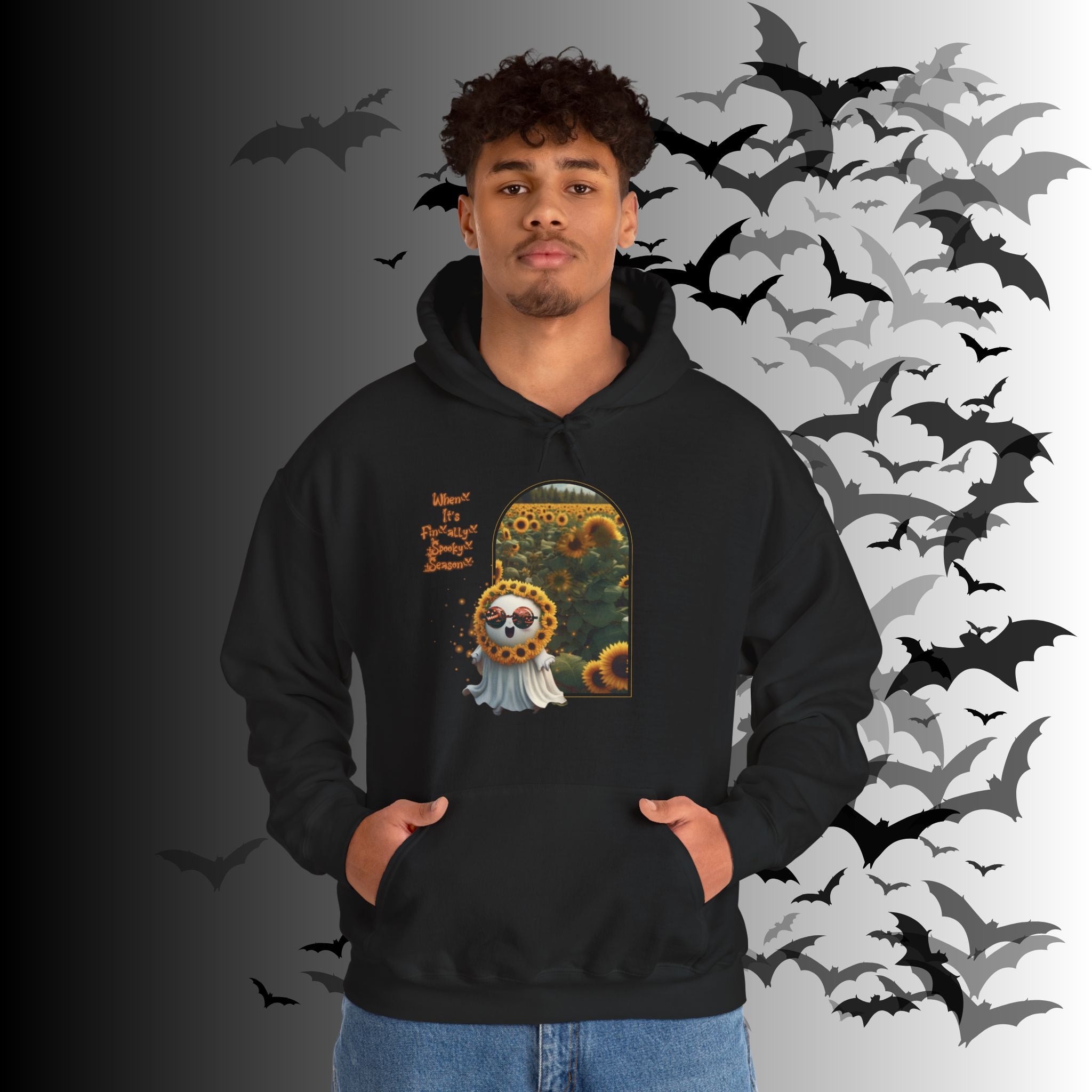 Summerween Ghost Hoodie — When It's Finally Spooky Season Pullover
