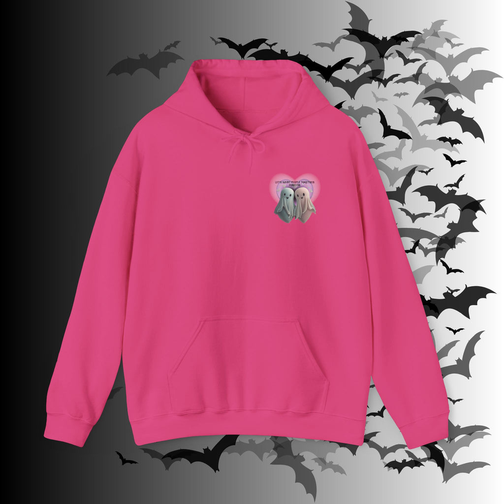 Let's Haunt People Together Forever Hoodie — Gothic Valentine's Couples Ghost