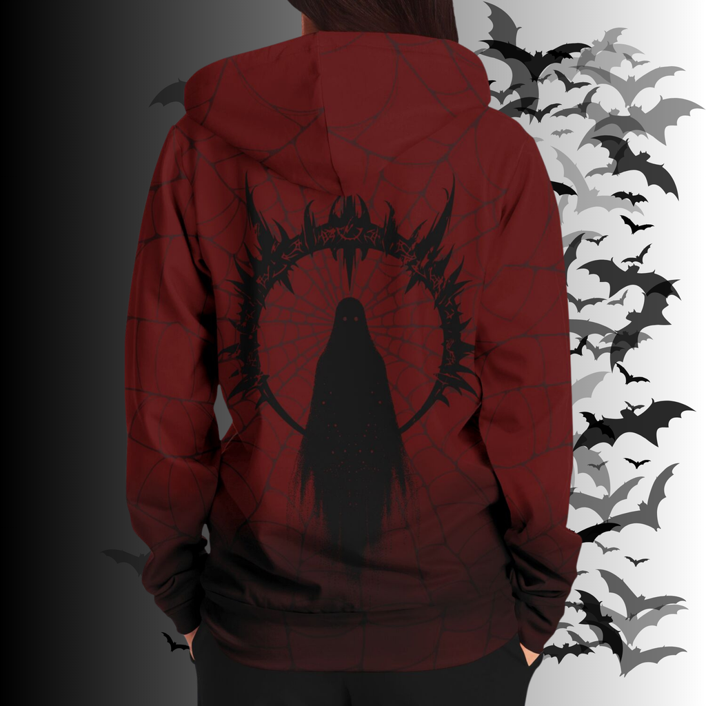 Dark Reaper All Over Print Zip Hoodie