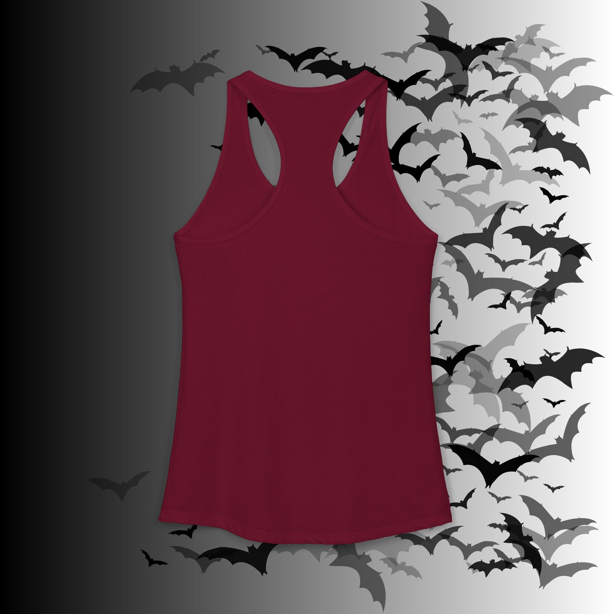 "Have the Day You Deserve" Gothic Skull Floral Tank Top