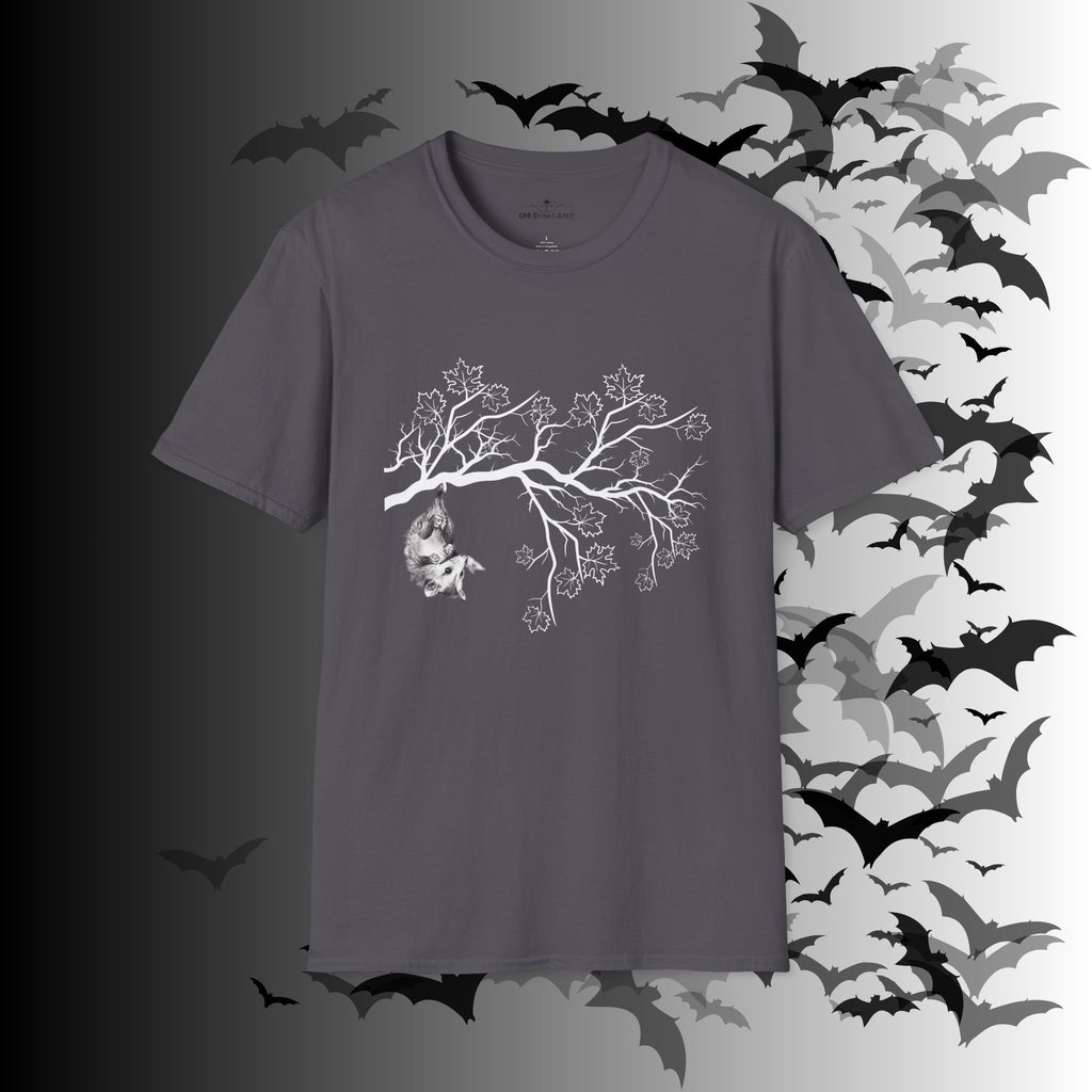Gothic Hanging Possum T-Shirt — Cute Dark Academia Nature Tee