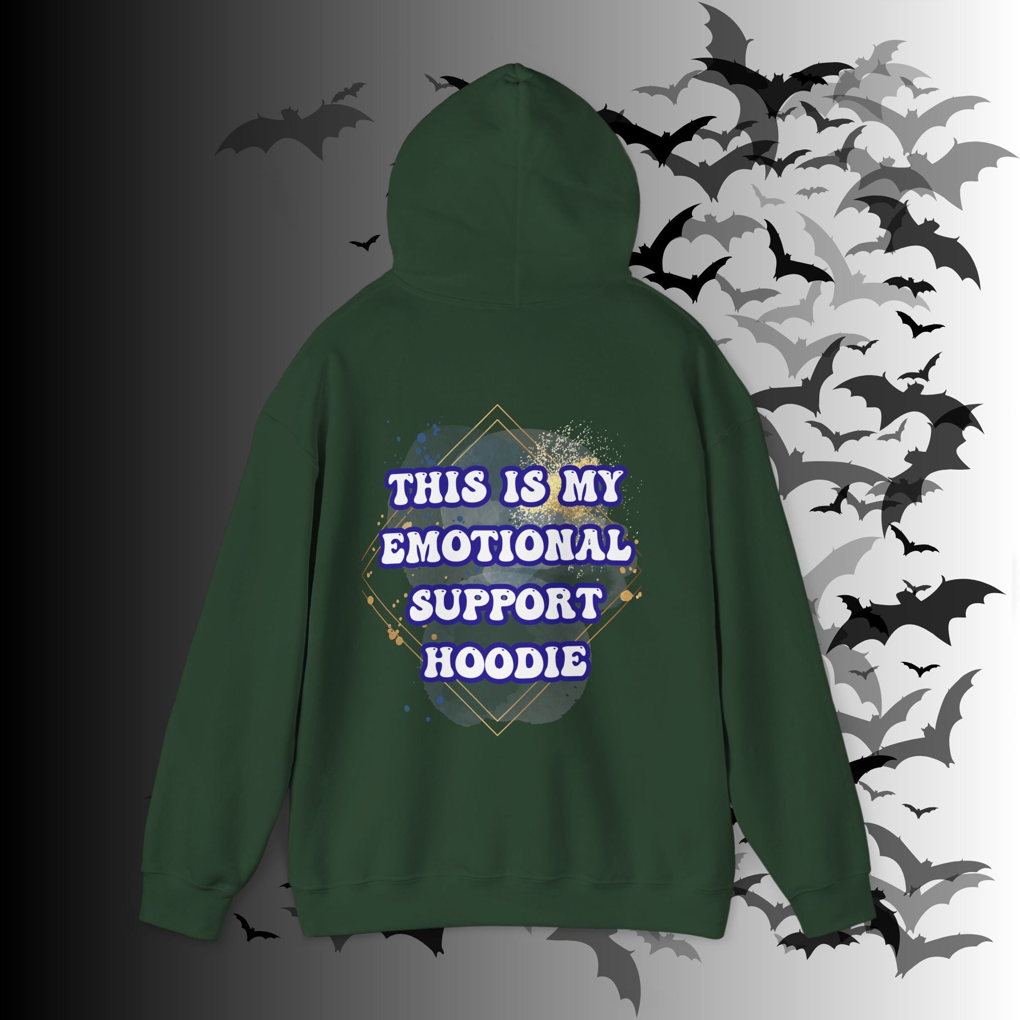 This Is My Emotional Support Hoodie — Funny Back Print Pullover