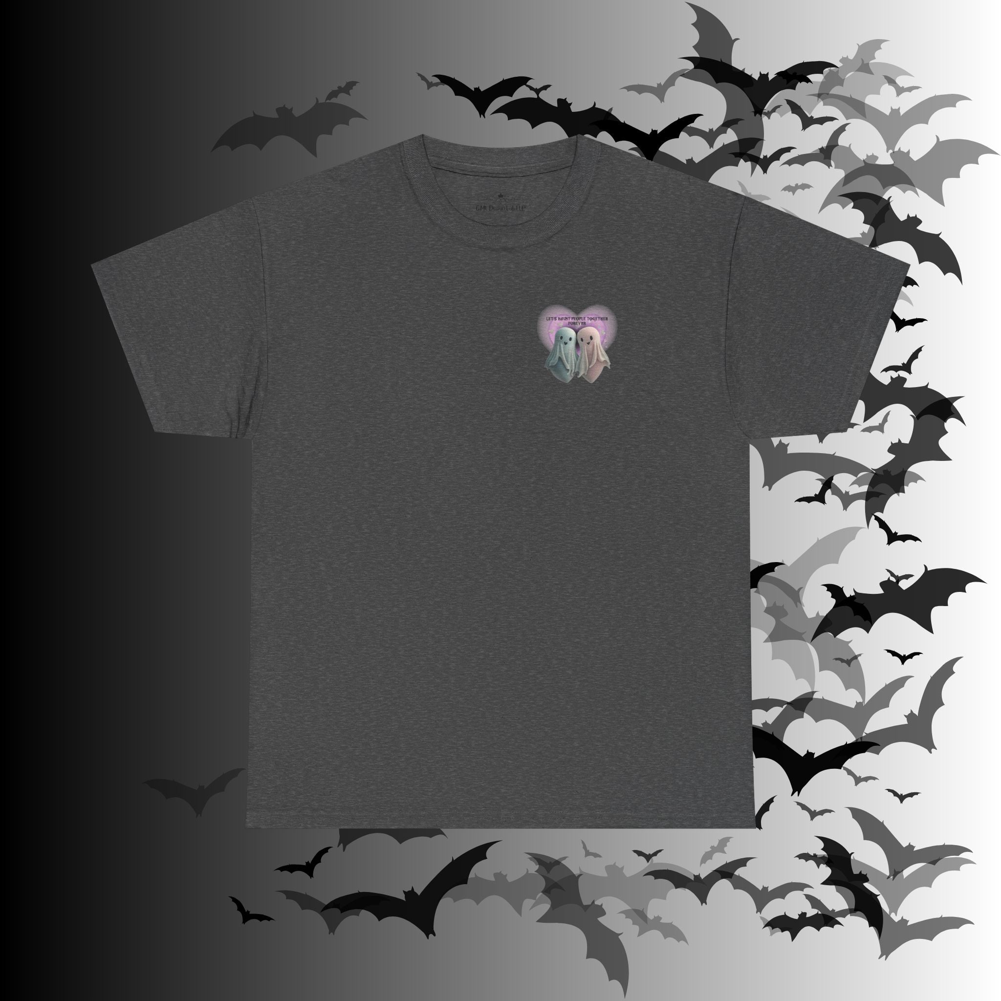 "Let's Haunt People Together Forever" Ghost Couples T-Shirt — Matching Halloween Tee