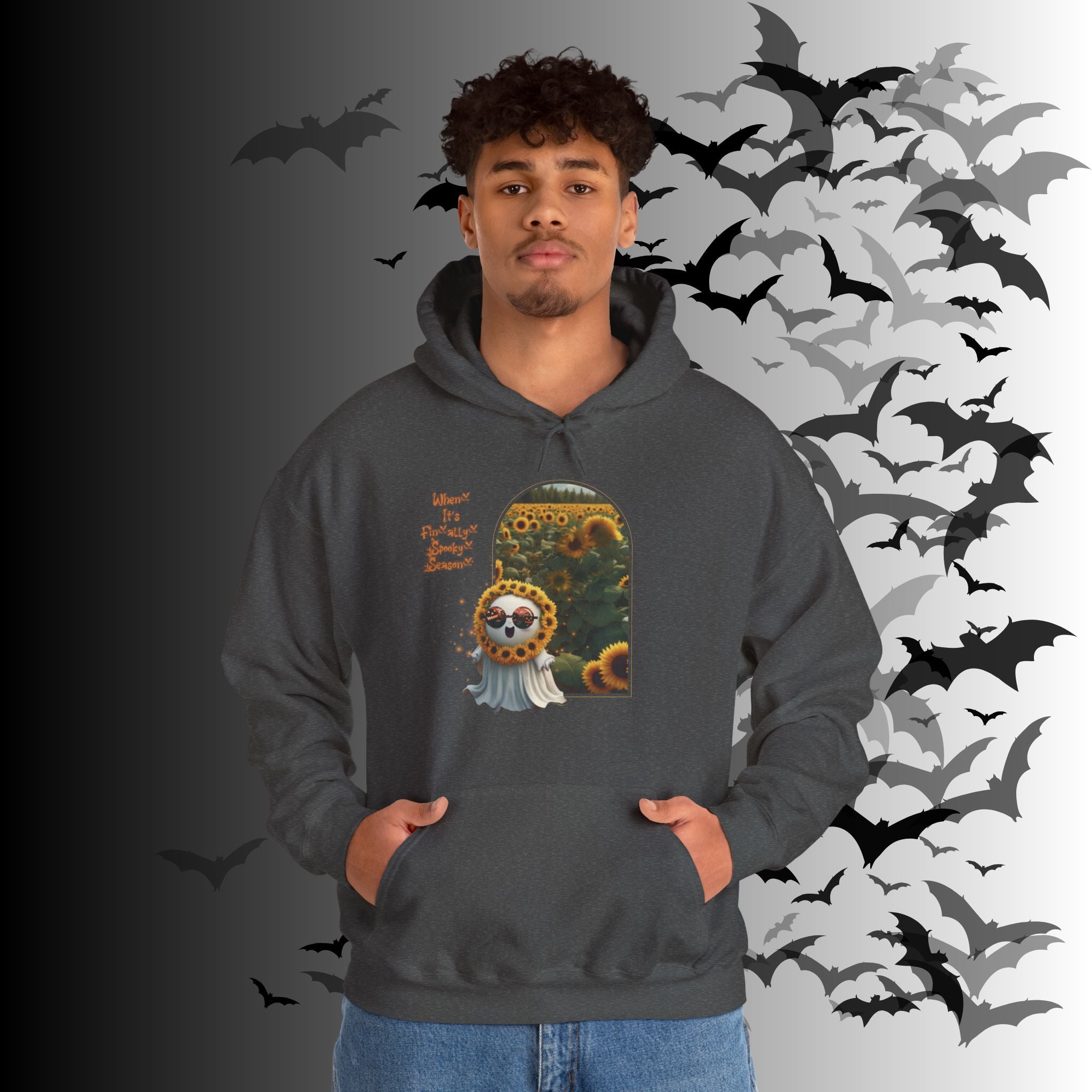 Summerween Ghost Hoodie — When It's Finally Spooky Season Pullover