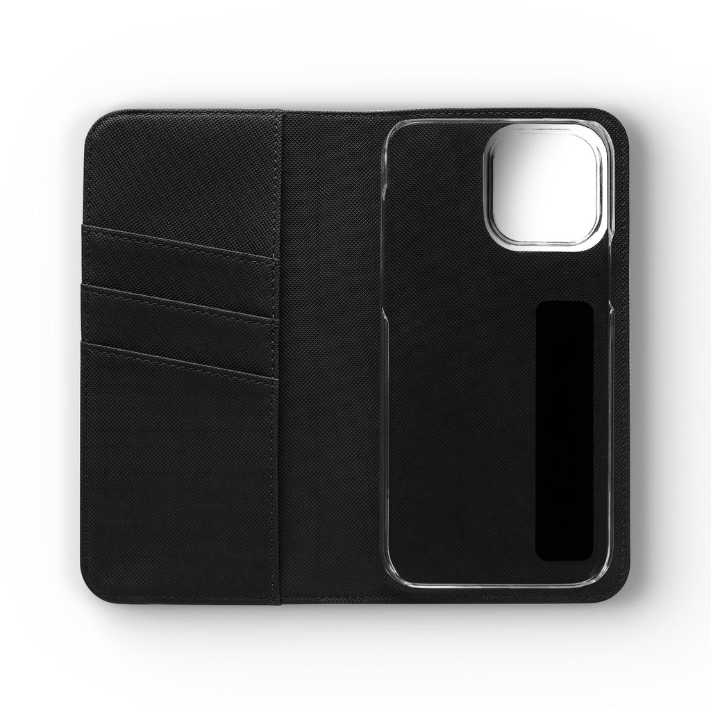 Goth Botanical Flip Wallet Case for iPhone and Samsung Galaxy Phones