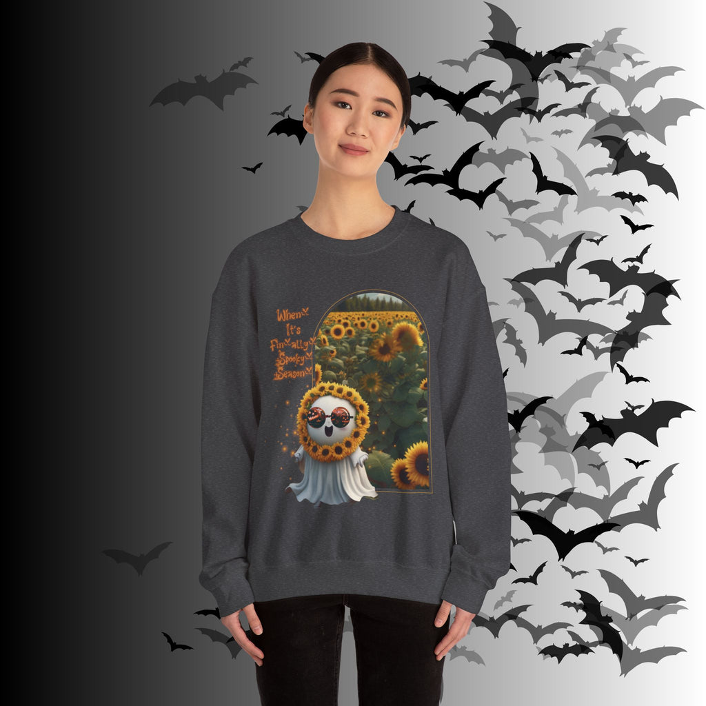 Summerween Ghost Crewneck Sweatshirt — When It's Finally Spooky Season