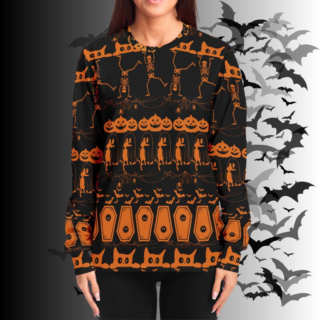 Ugly Halloween All Over Print Sweater