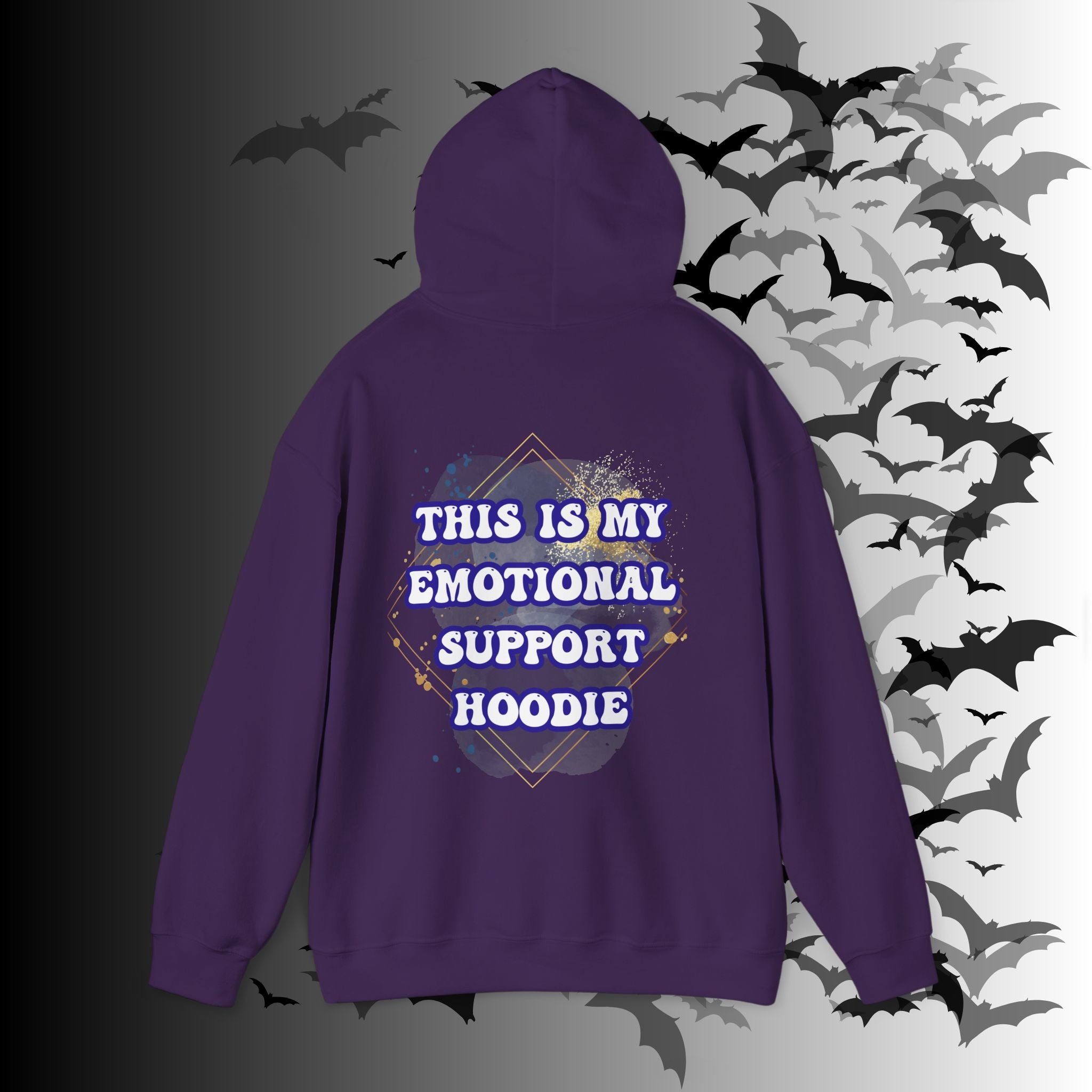 This Is My Emotional Support Hoodie — Funny Back Print Pullover