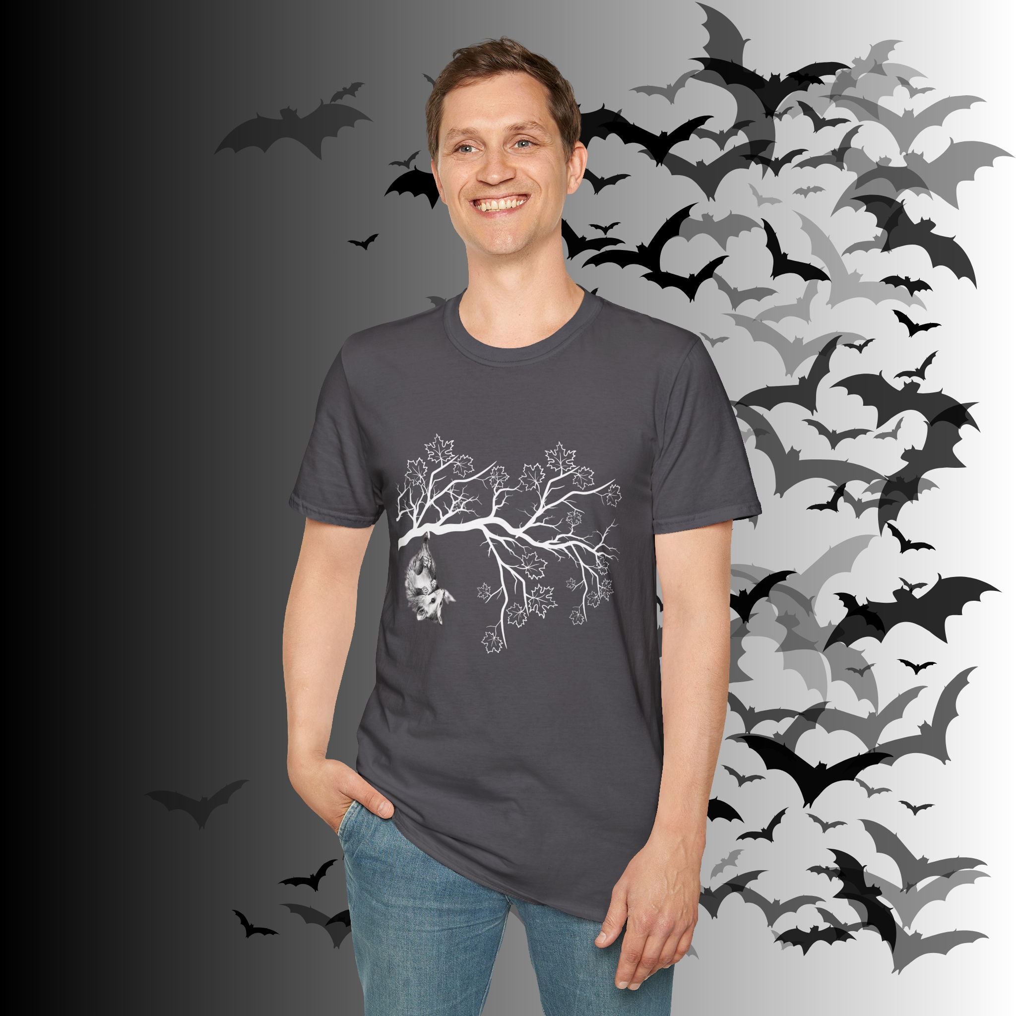 Gothic Hanging Possum T-Shirt — Cute Dark Academia Nature Tee