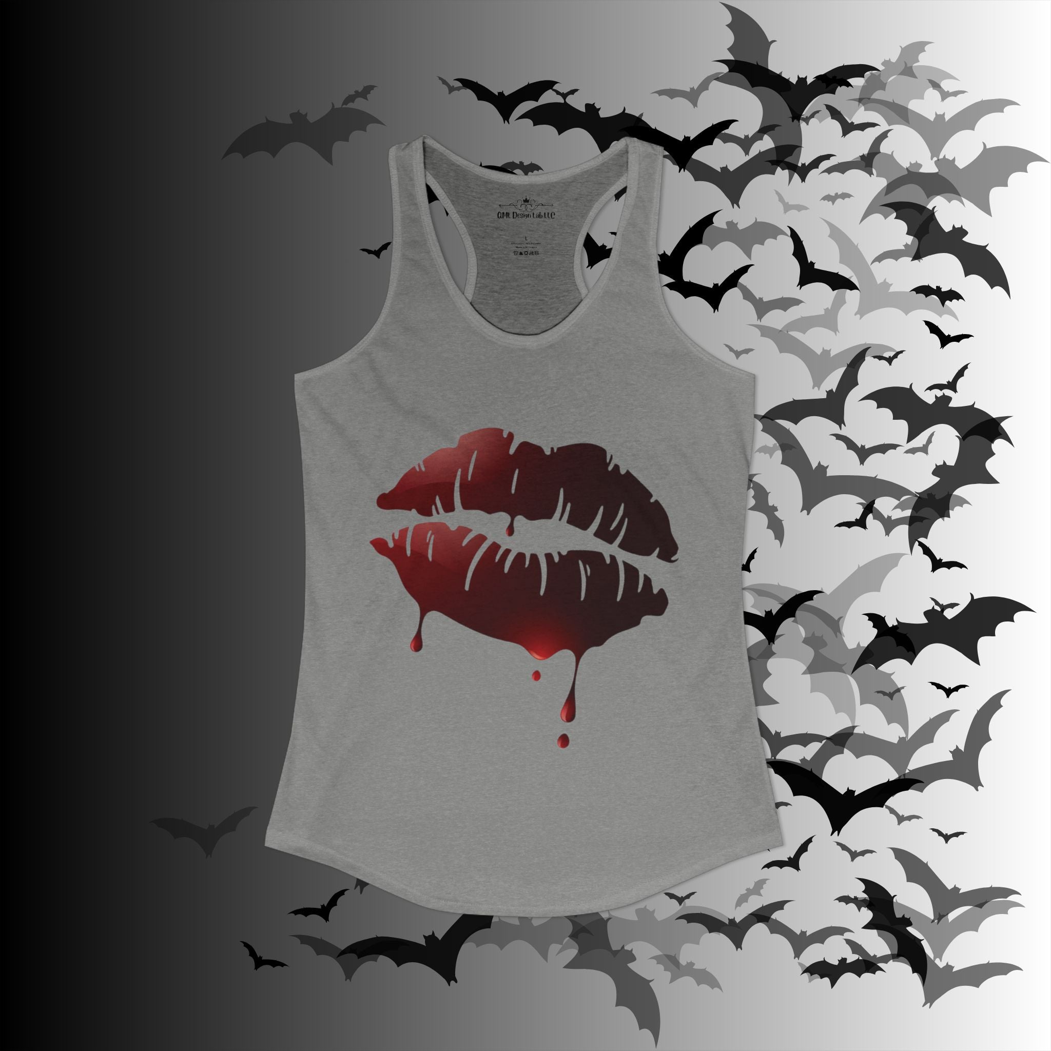 Goth Bloody Kiss Tank Top