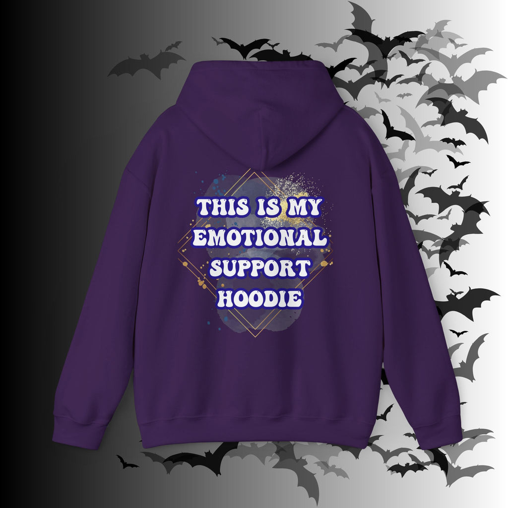 This Is My Emotional Support Hoodie — Funny Back Print Pullover