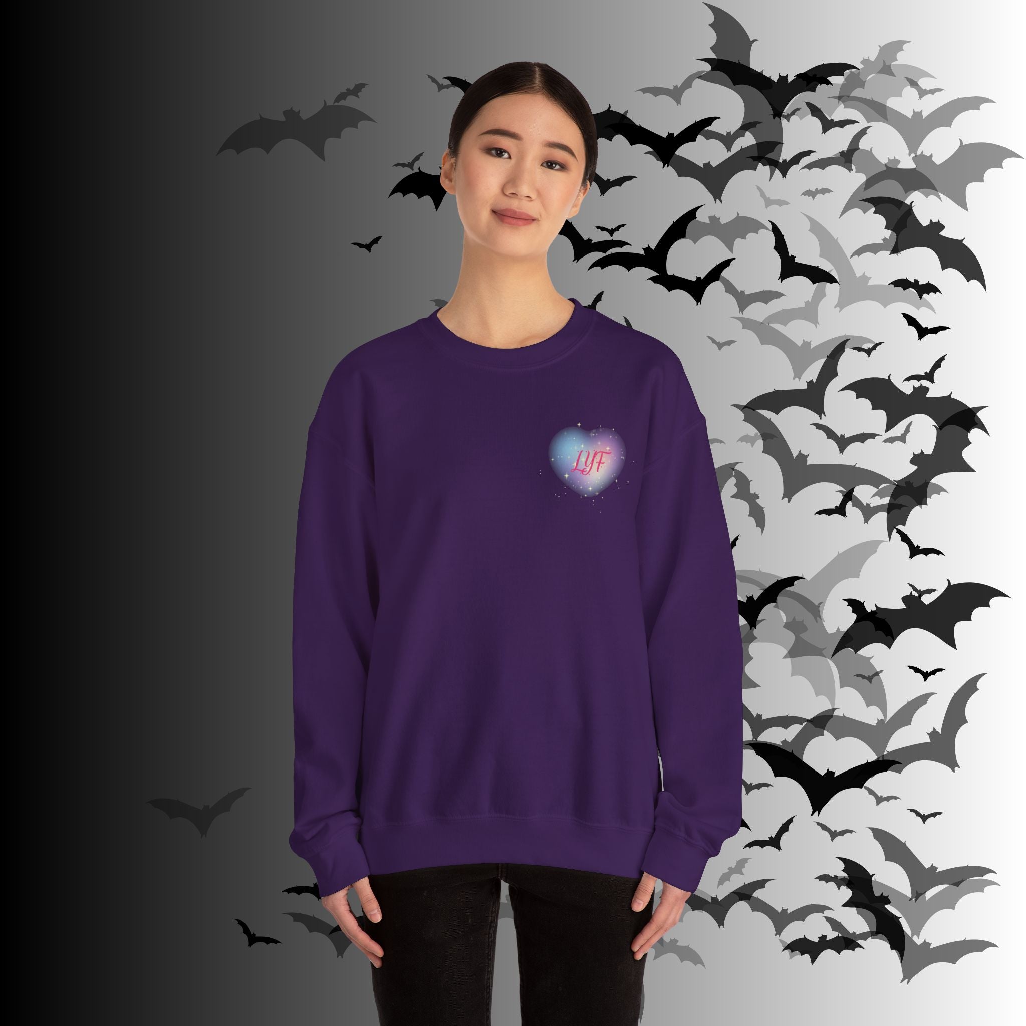 Love You Forever Skeleton Crewneck Sweatshirt — Gothic Valentine's Couples