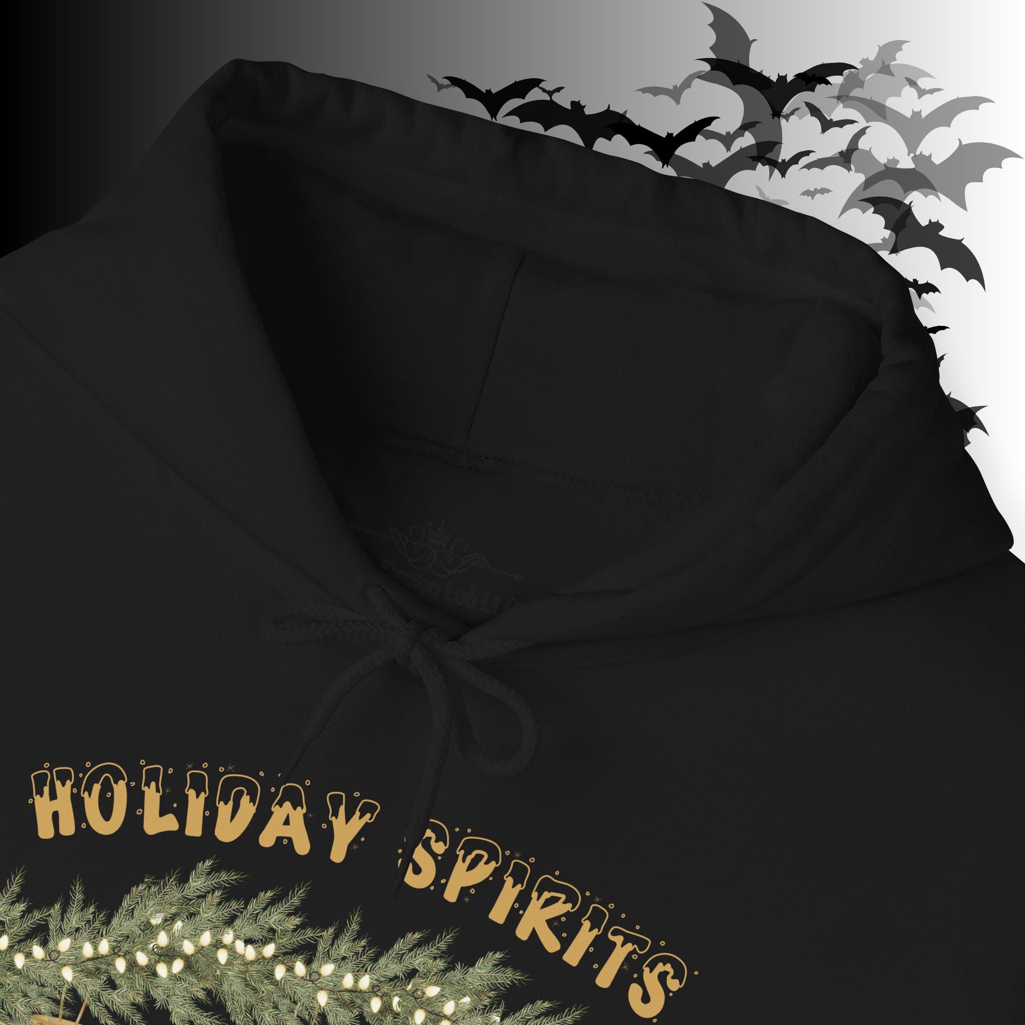Holiday Spirits Hoodie — Ghost Christmas Ornament Gothmas Pullover