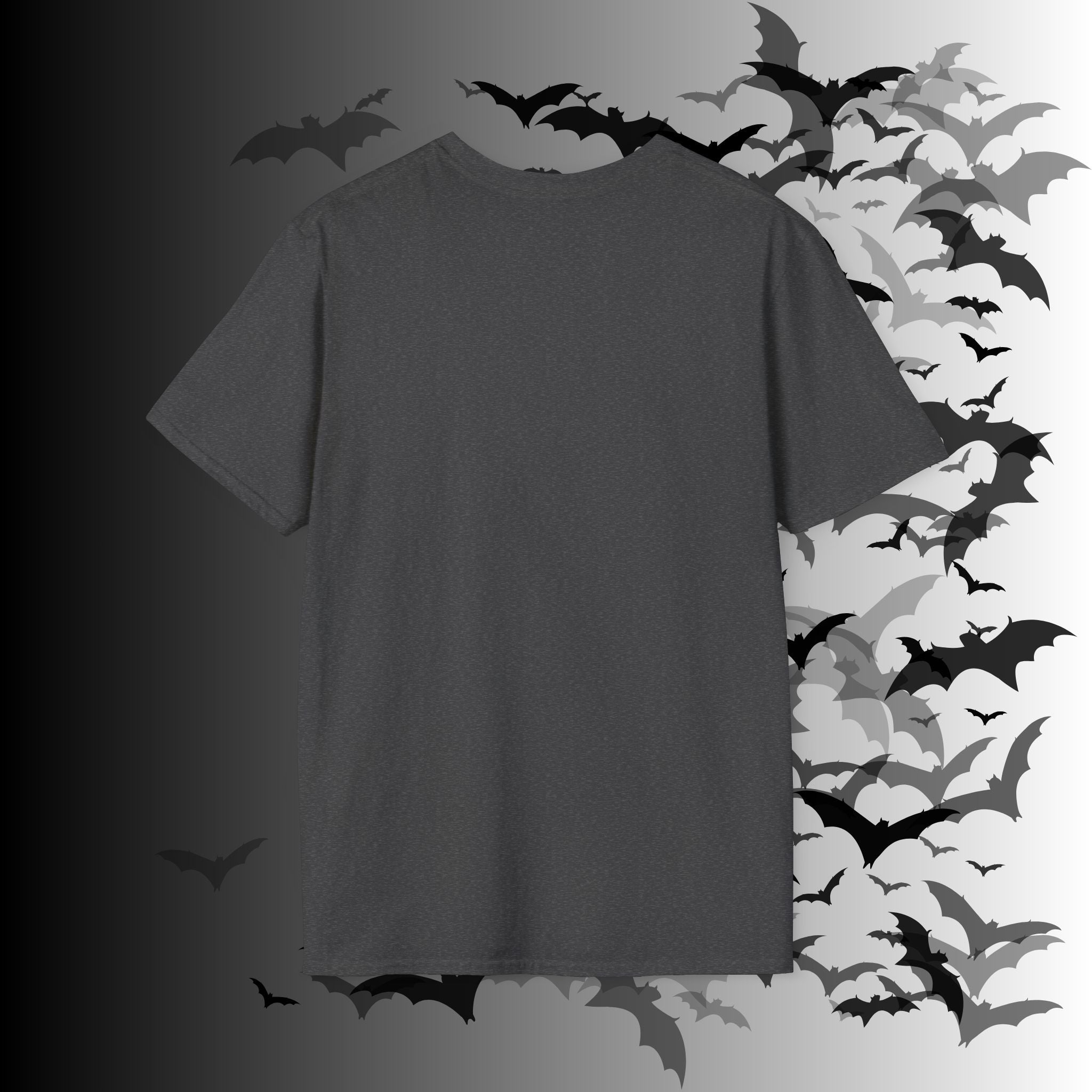 Rainbow Vomit Cloud Bat T-Shirt — Kawaii Goth Pride Unisex Tee