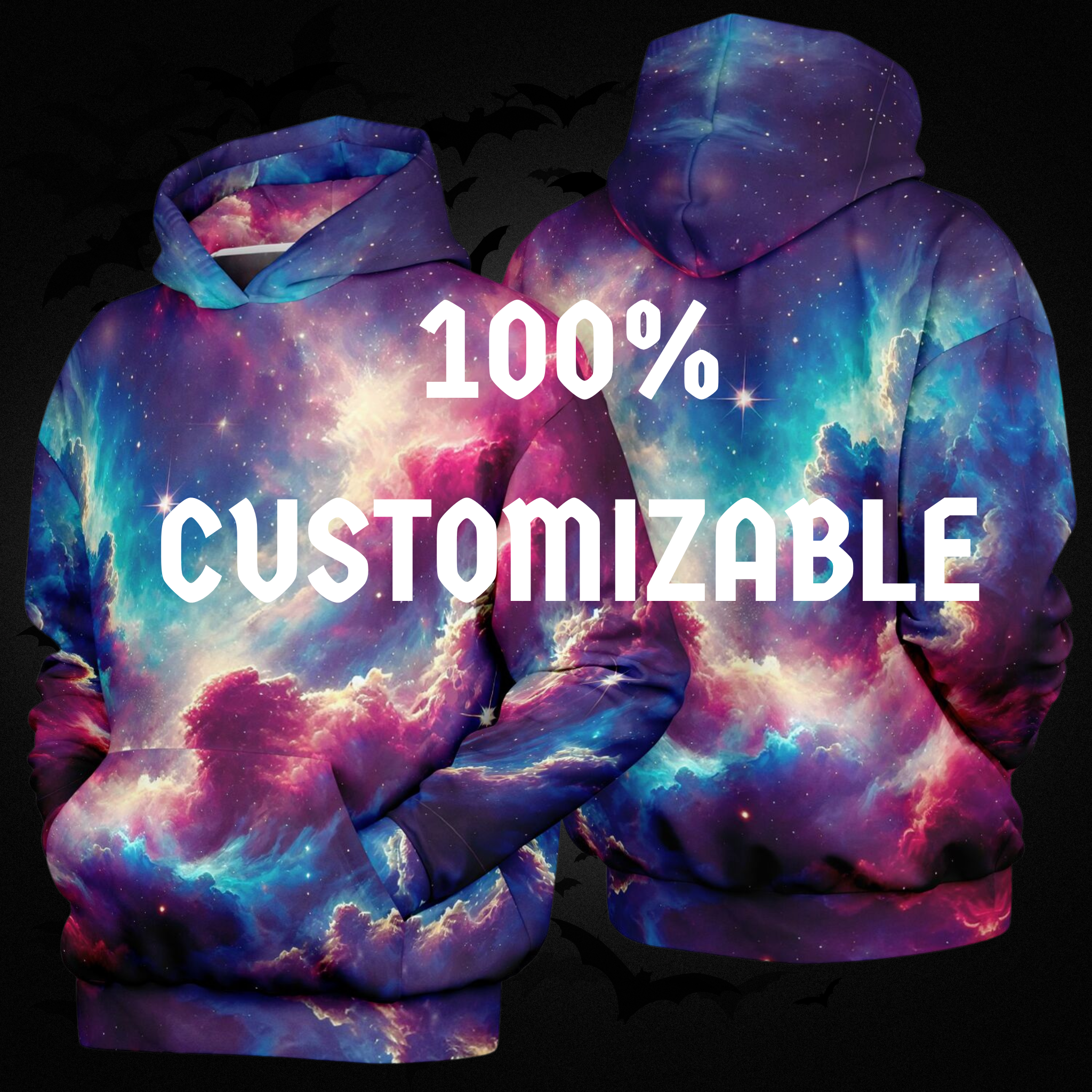 Custom All Over Print Hoodie | Fully Personalized Unisex Pullover