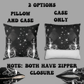 Gothic Moon Sword Celestial Throw Pillow — Dark Witchy Home Decor