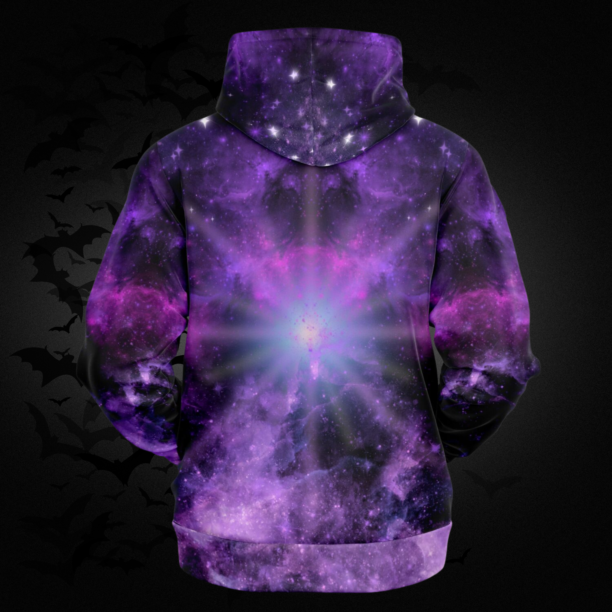 Purple Galaxy All Over Print Hoodie