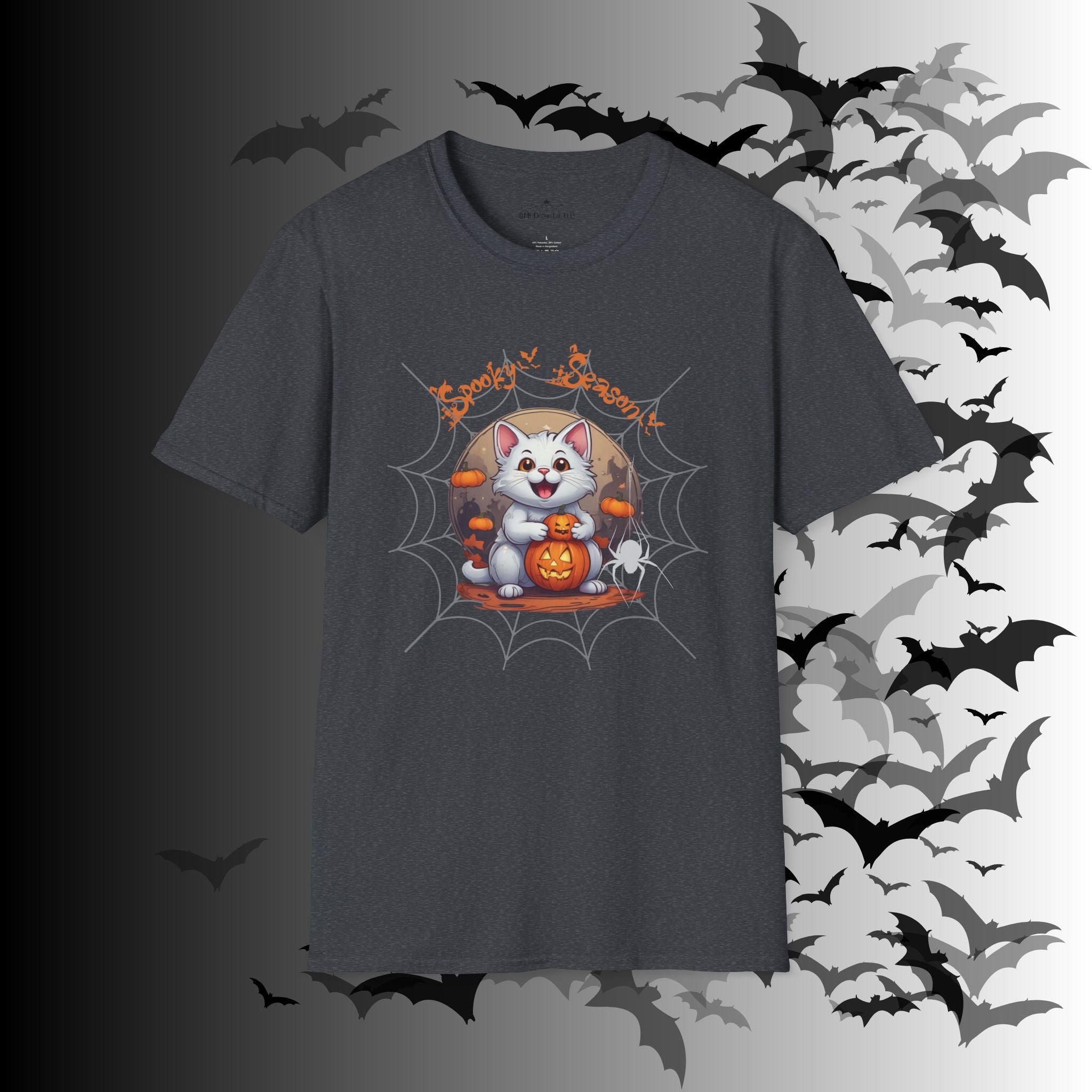 Spooky Season Kawaii Cat Halloween T-Shirt — Cat Lover Tee
