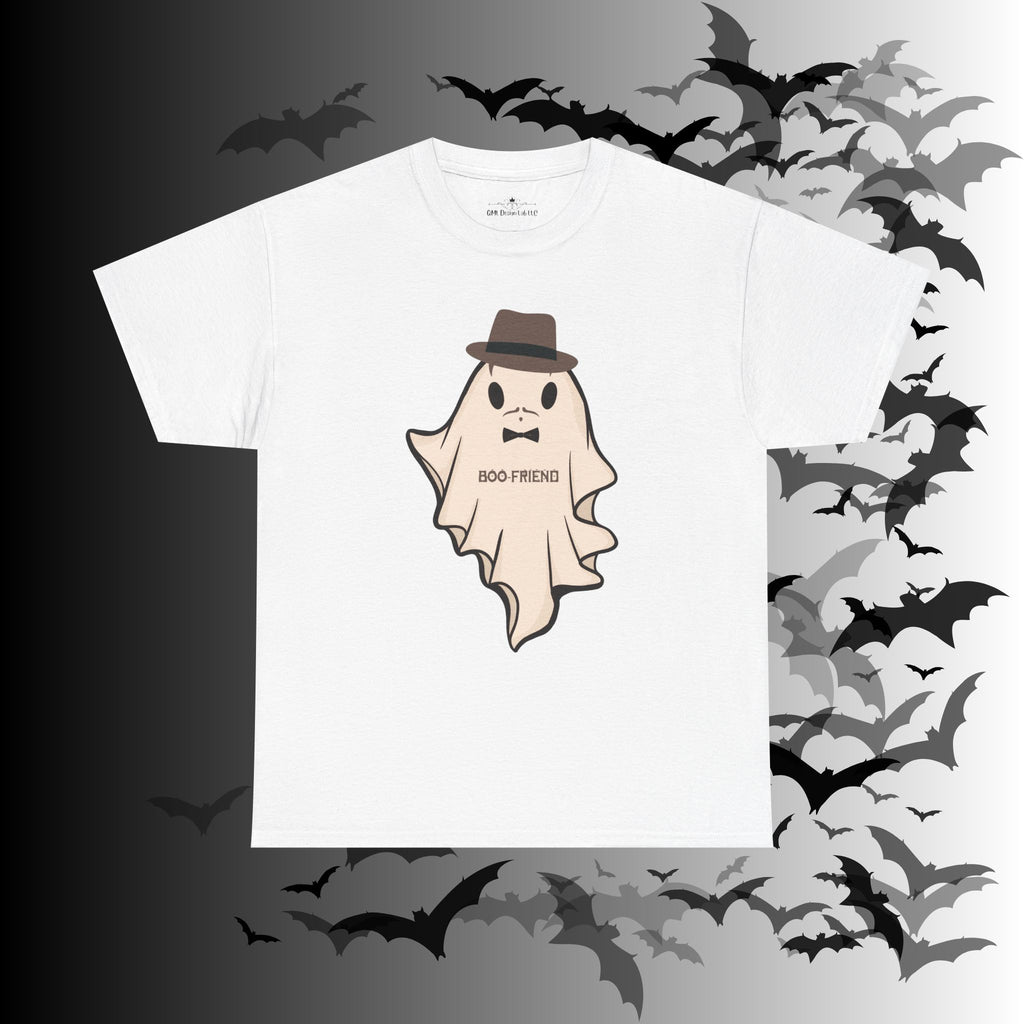 "Ghoul-Friend & Boo-Friend" Matching Ghost Couples T-Shirt — Halloween Matching Tee