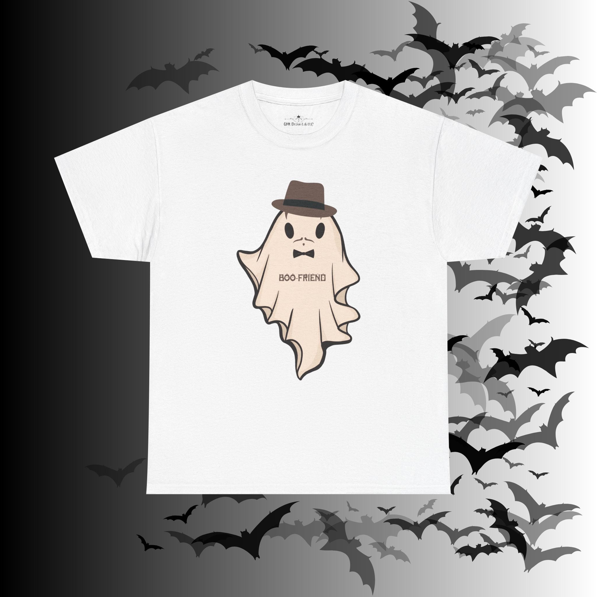 "Ghoul-Friend & Boo-Friend" Matching Ghost Couples T-Shirt — Halloween Matching Tee