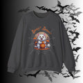 Spooky Season Cat Crewneck Sweatshirt — Kawaii Halloween Pumpkin