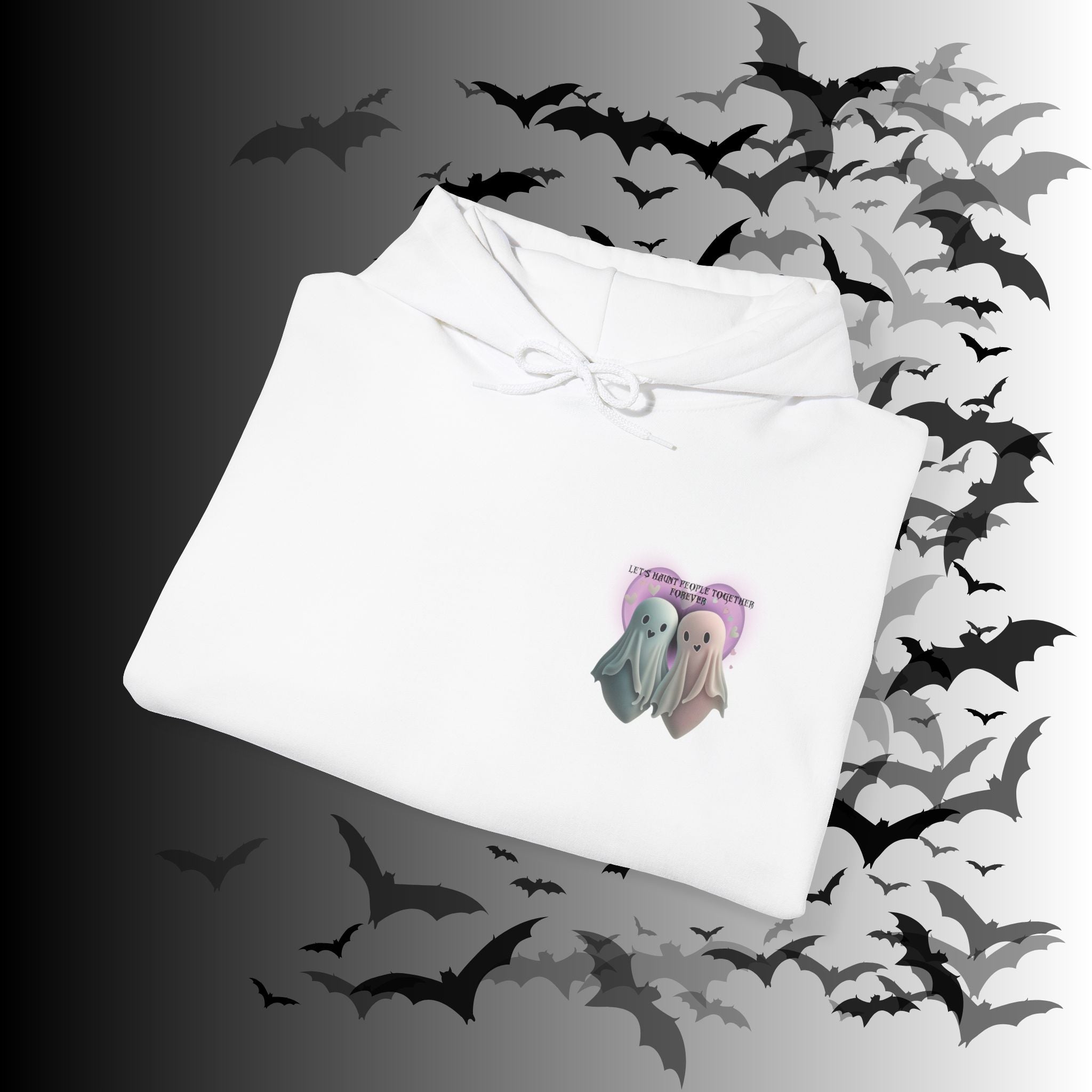 Let's Haunt People Together Forever Hoodie — Gothic Valentine's Couples Ghost