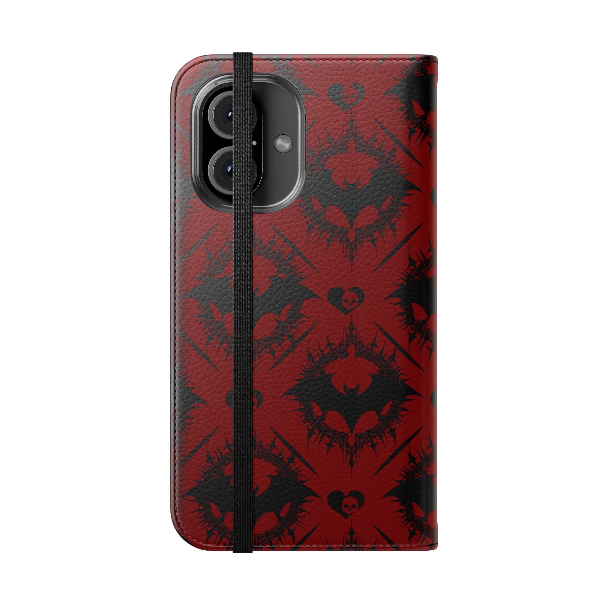 Copy of Gothic Bat Wallet Flip Case - Elegant Goth Phone Wallet - Bat Pattern Flip Case - Gothic Phone Case - Stylish Wallet Phone Case