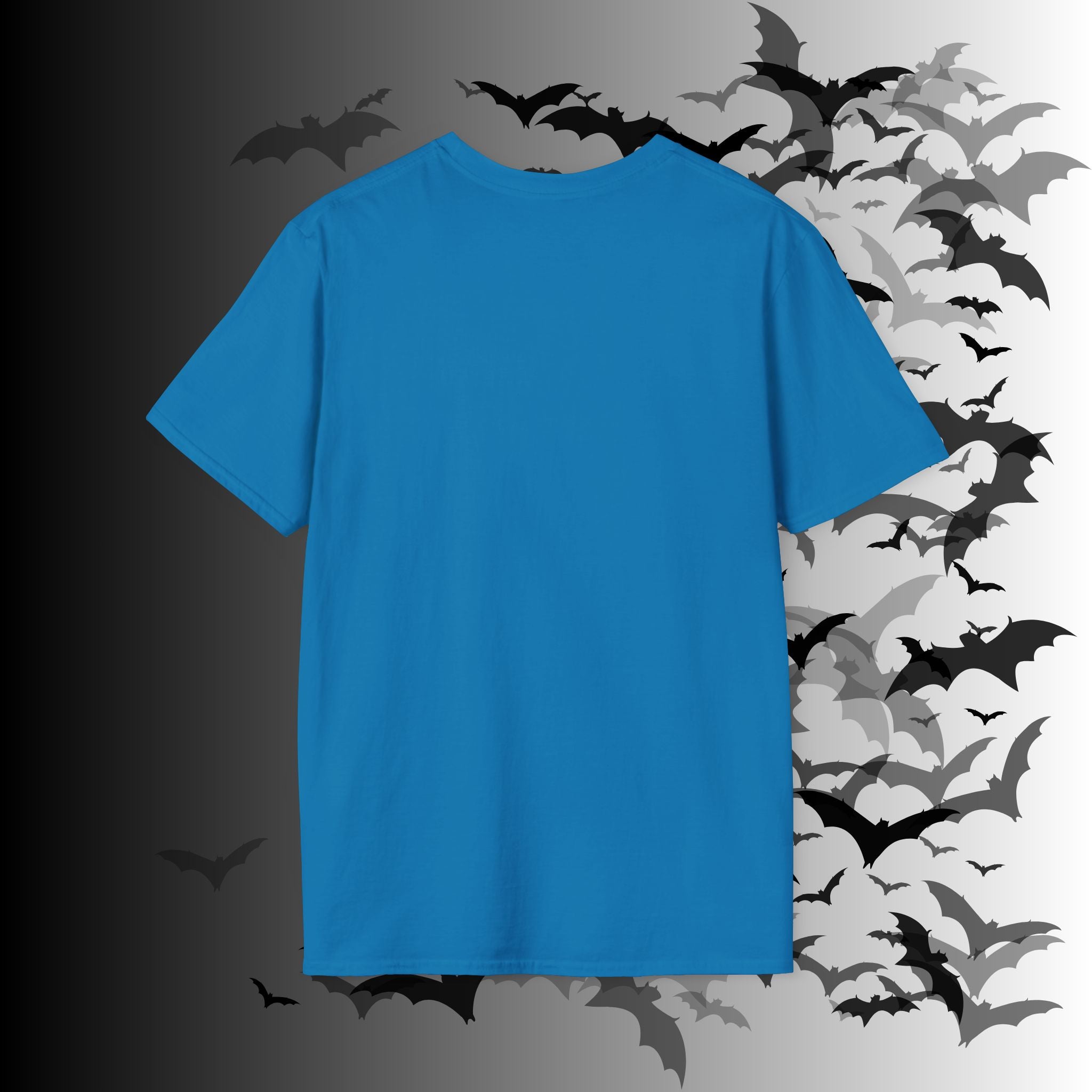 Rainbow Vomit Cloud Bat T-Shirt — Kawaii Goth Pride Unisex Tee