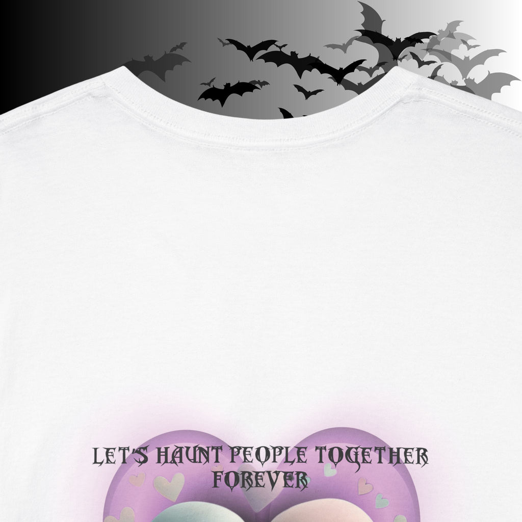 "Let's Haunt People Together Forever" Ghost Couples T-Shirt — Matching Halloween Tee