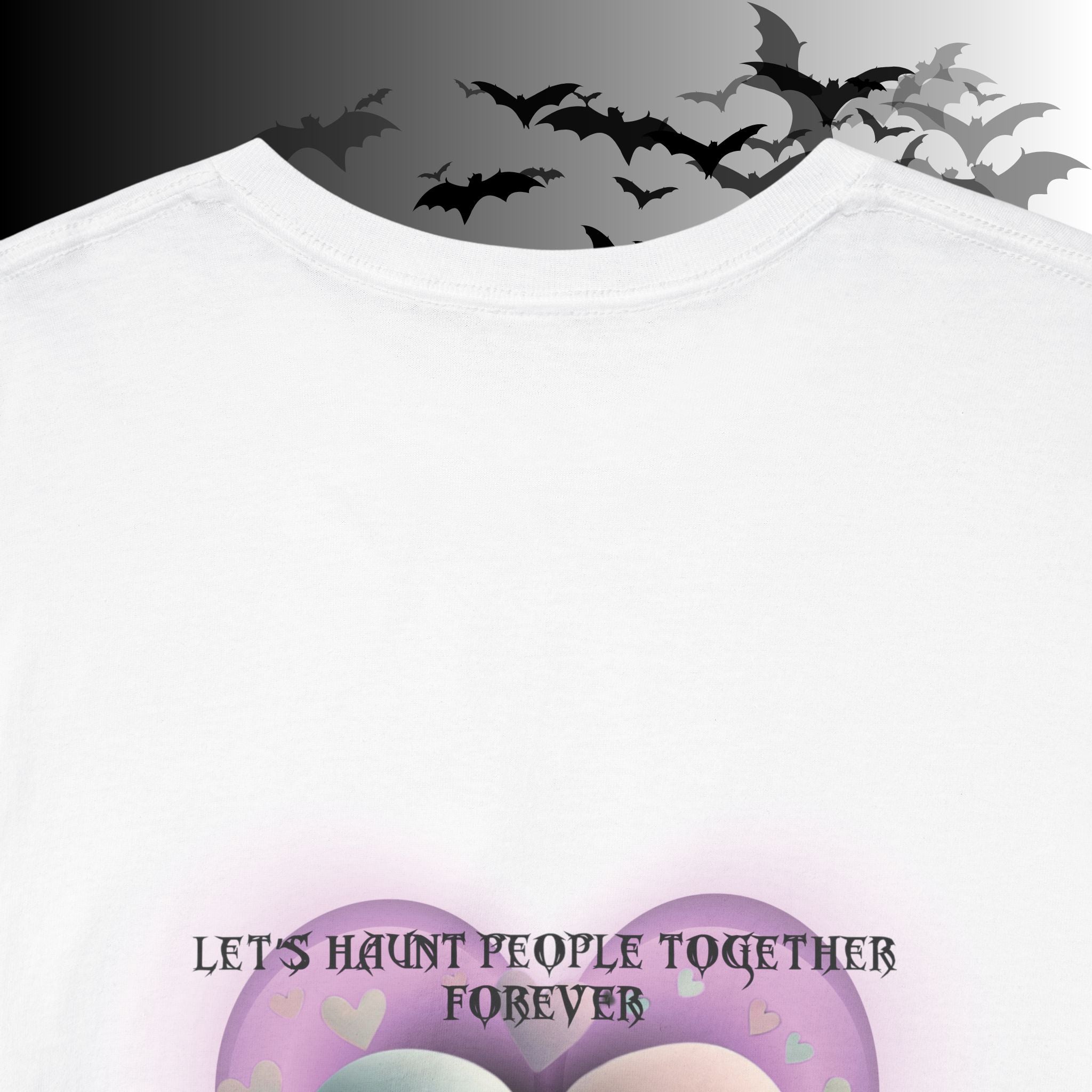 "Let's Haunt People Together Forever" Ghost Couples T-Shirt — Matching Halloween Tee