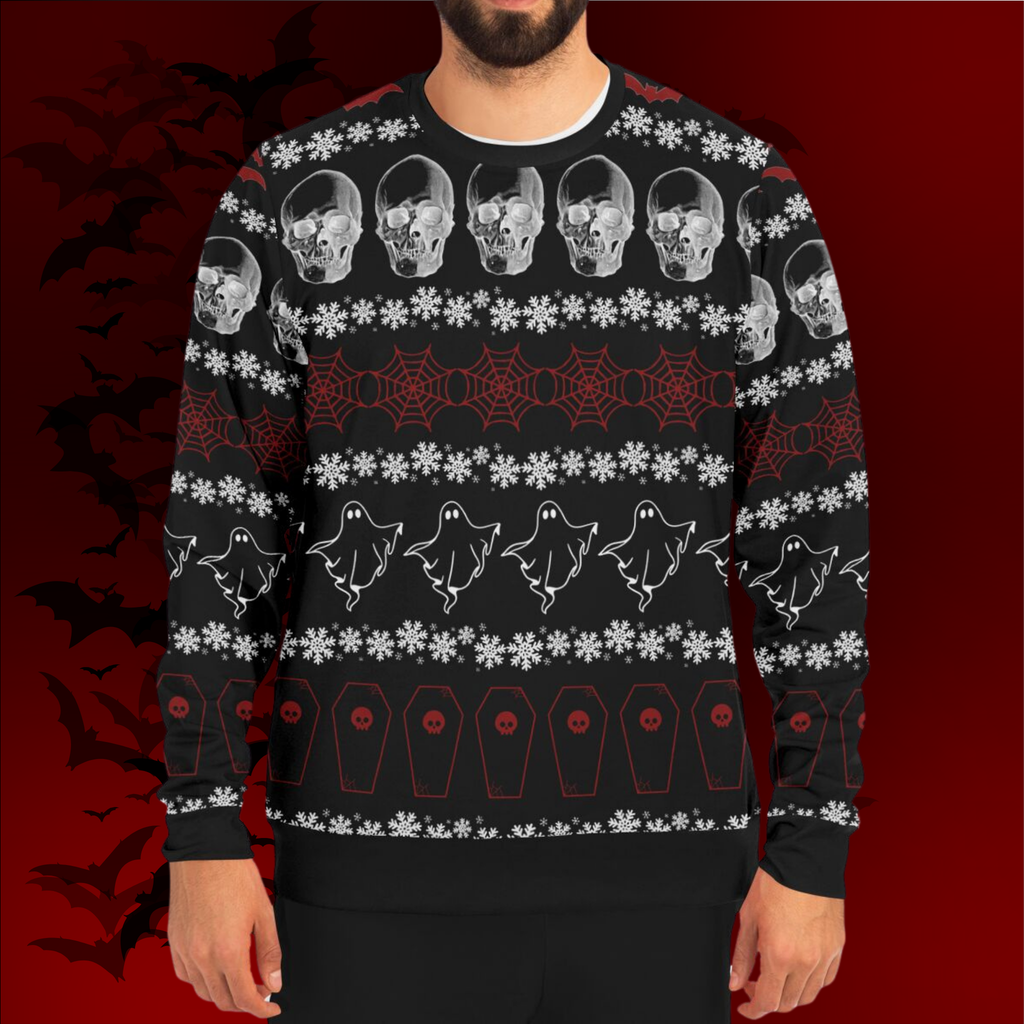 Creepmas Ugly Christmas All Over Print Sweater