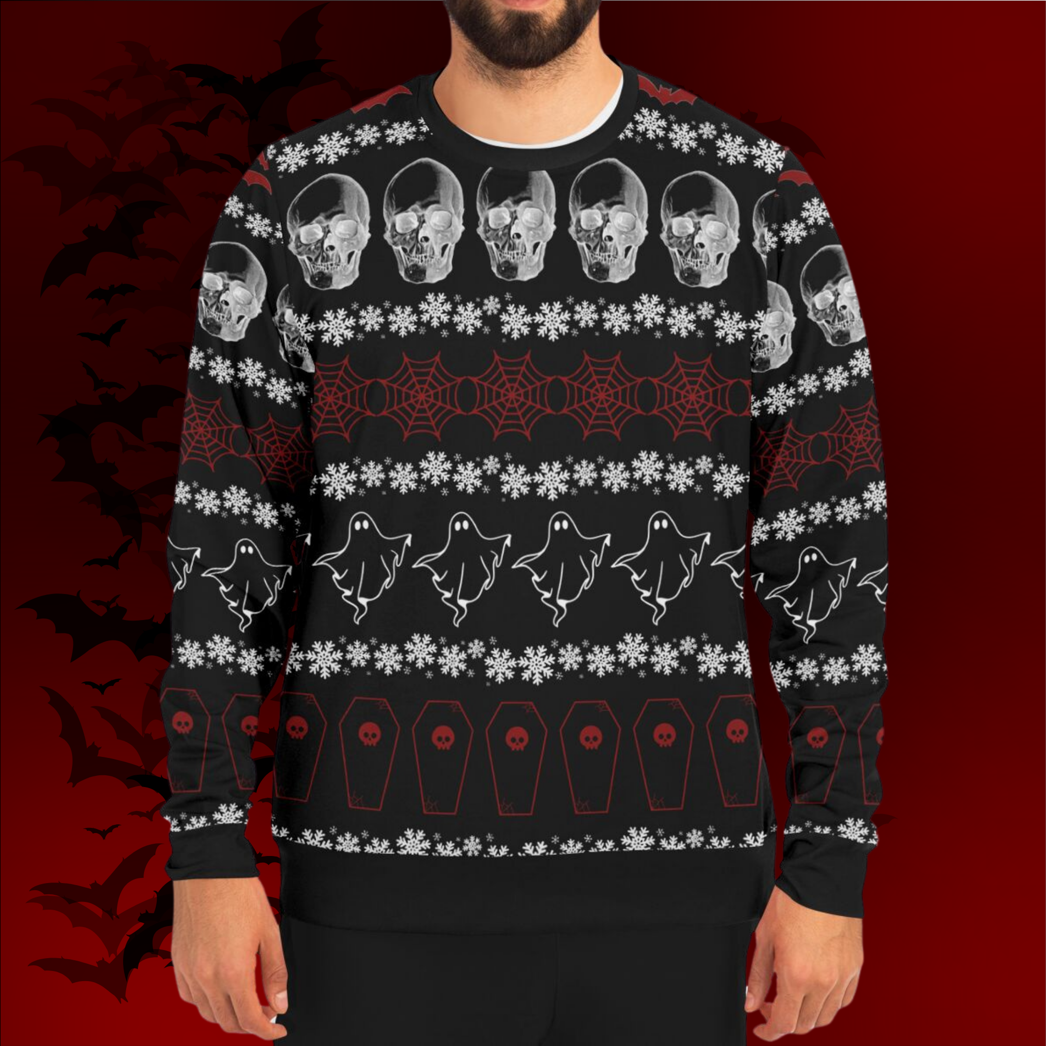 Creepmas Ugly Christmas All Over Print Sweater
