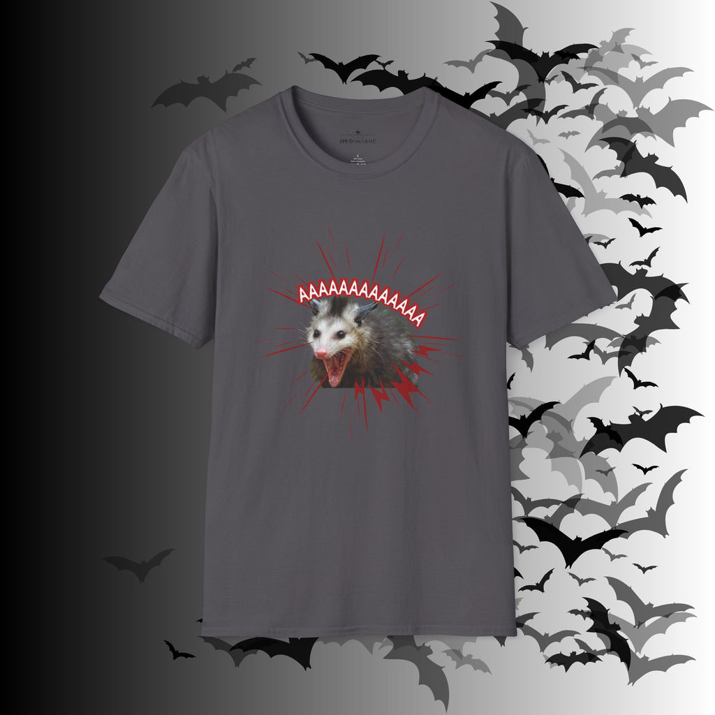 "AAAAAAAAAAAA" Screaming Possum T-Shirt — Edgy Humor Tee