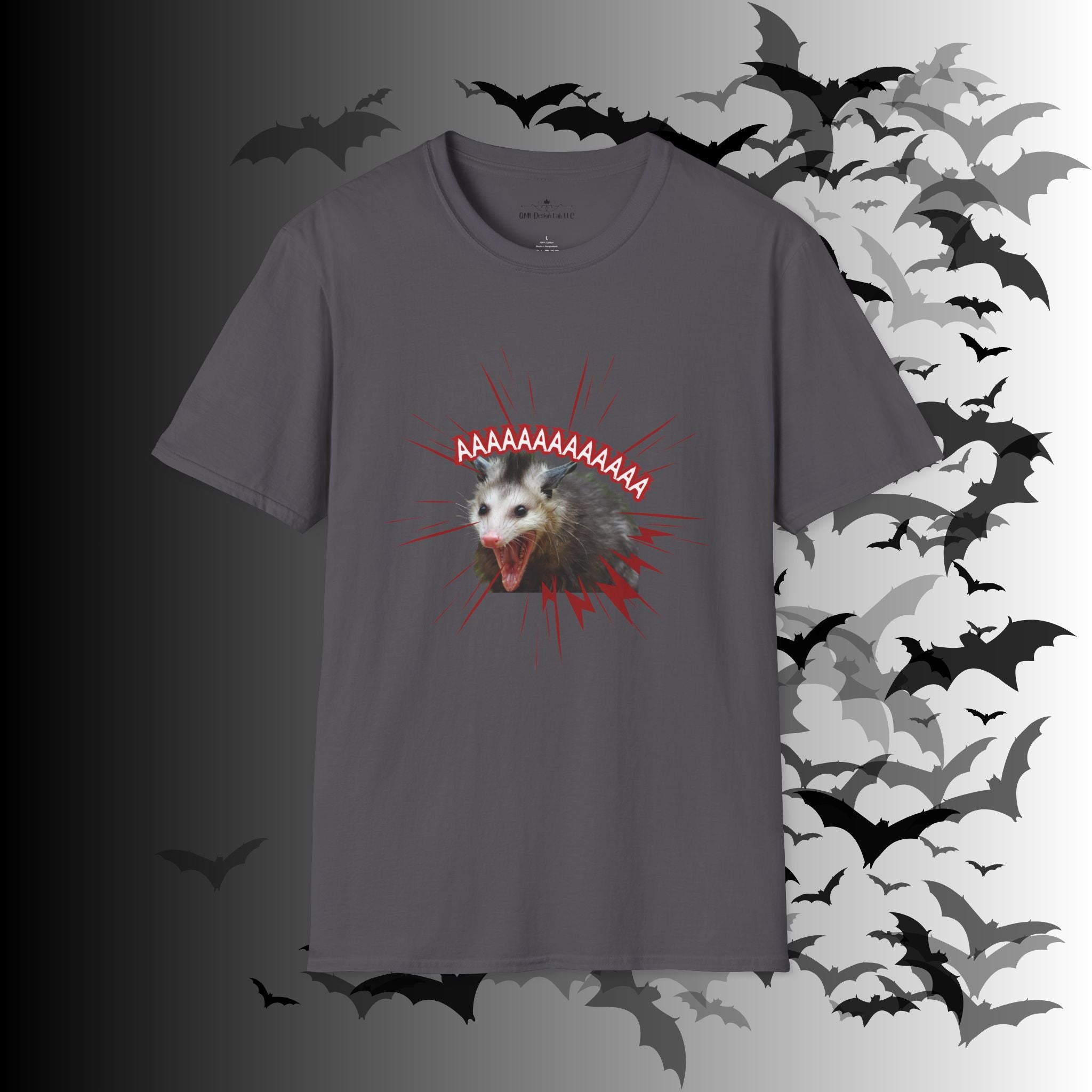 "AAAAAAAAAAAA" Screaming Possum T-Shirt — Edgy Humor Tee