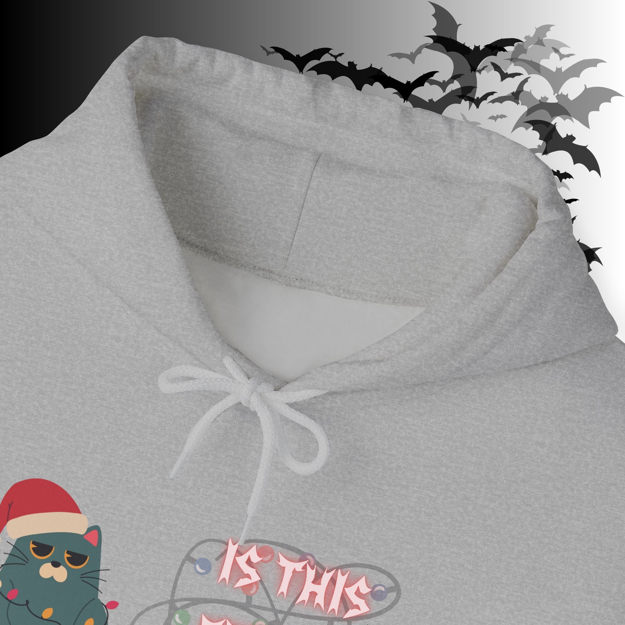 Is This Festive Enough Cat Hoodie — Grumpy Christmas Cat Pullover