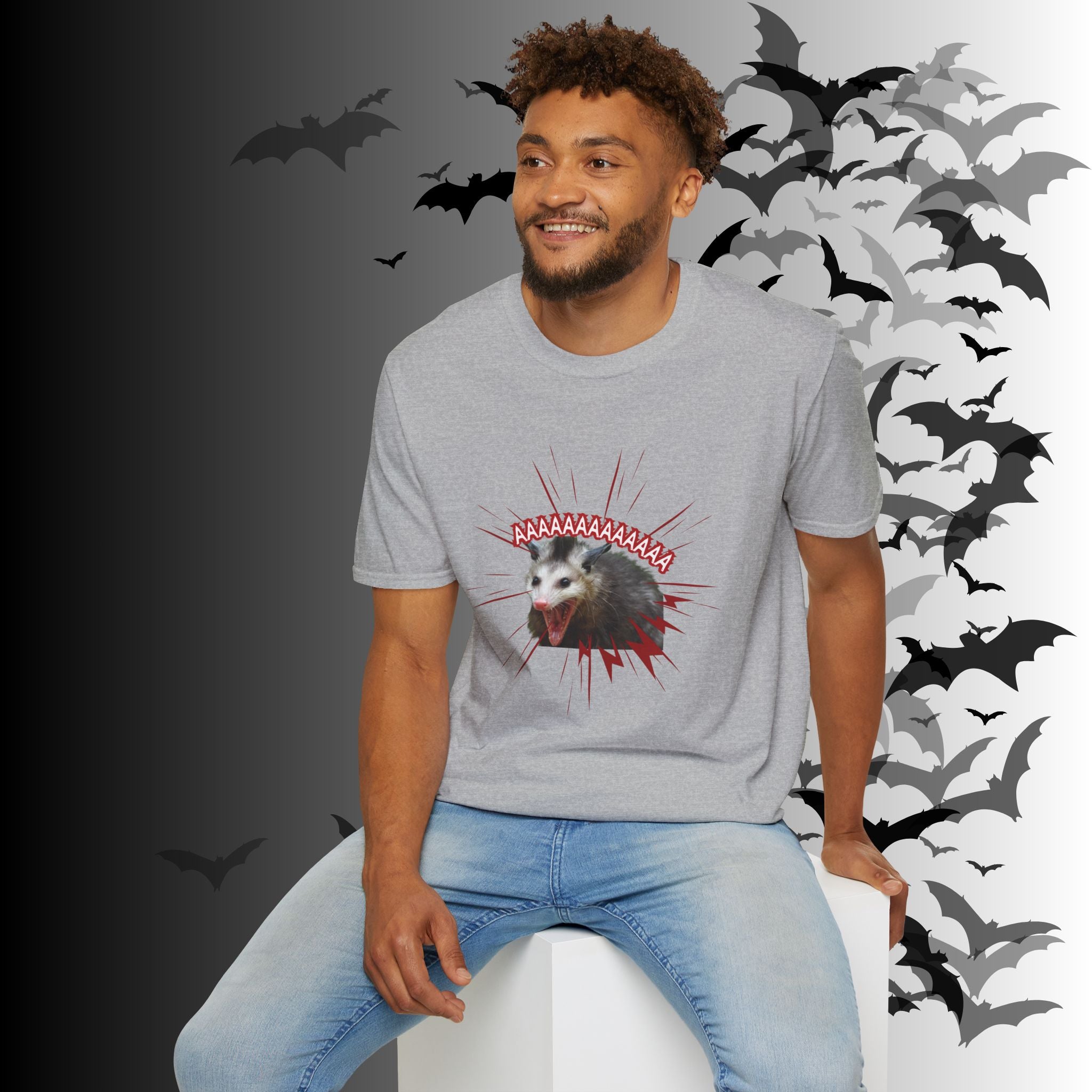 "AAAAAAAAAAAA" Screaming Possum T-Shirt — Edgy Humor Tee