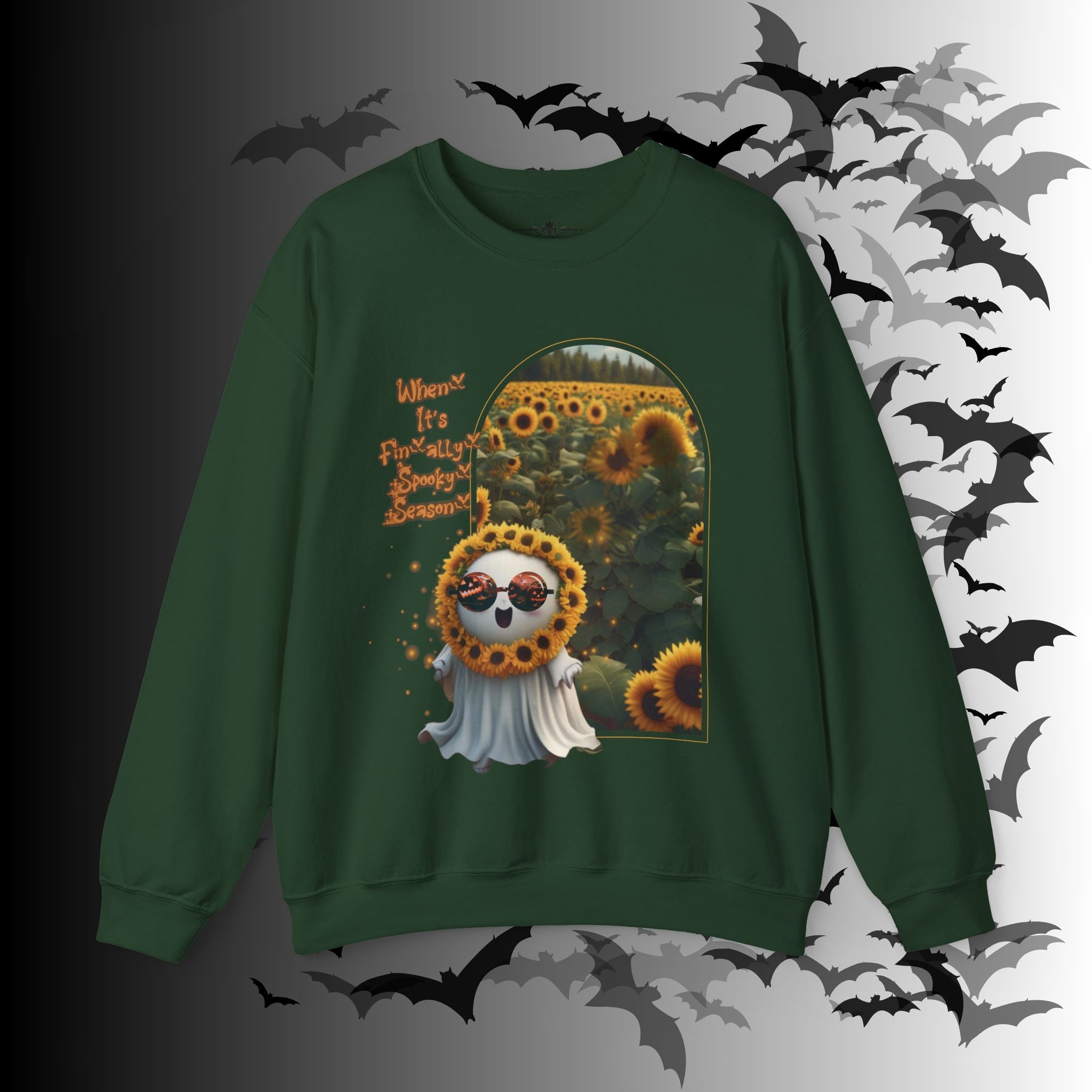 Summerween Ghost Crewneck Sweatshirt — When It's Finally Spooky Season
