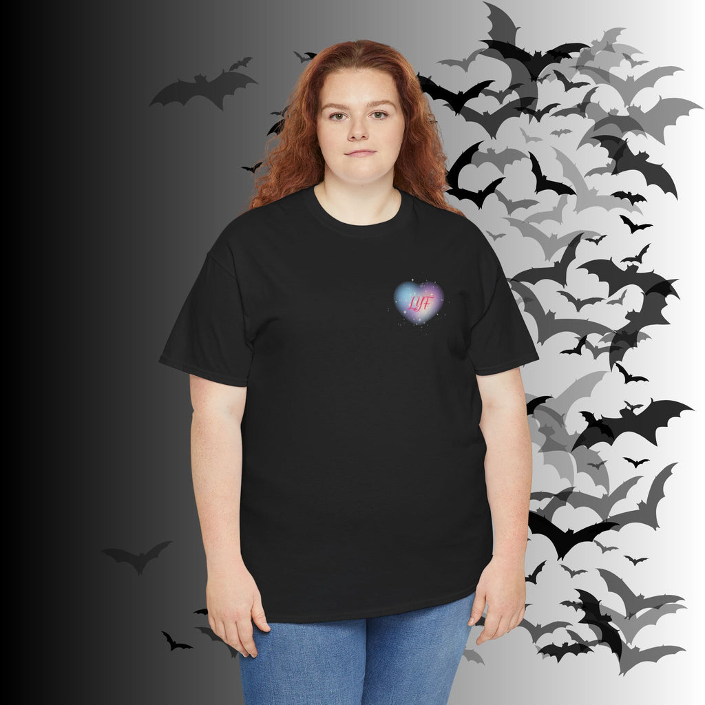 "Love You Forever" Gothic Skeleton Couples T-Shirt — Goth Valentine's Day Matching Tee