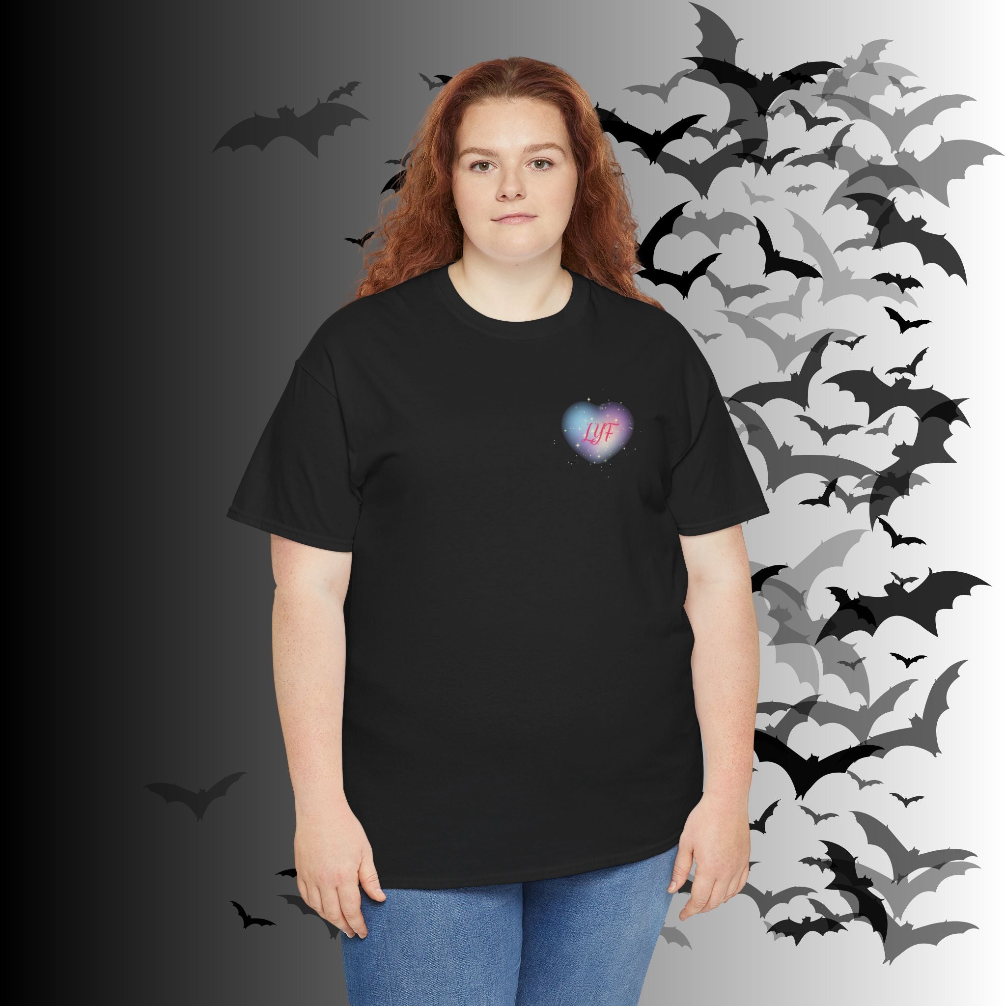 "Love You Forever" Gothic Skeleton Couples T-Shirt — Goth Valentine's Day Matching Tee