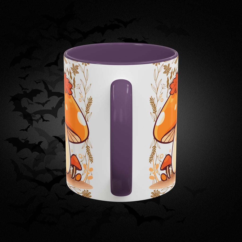 Autumn Mushroom Cute Coffee Mug — Fall Kawaii Accent Mug (11/15oz)