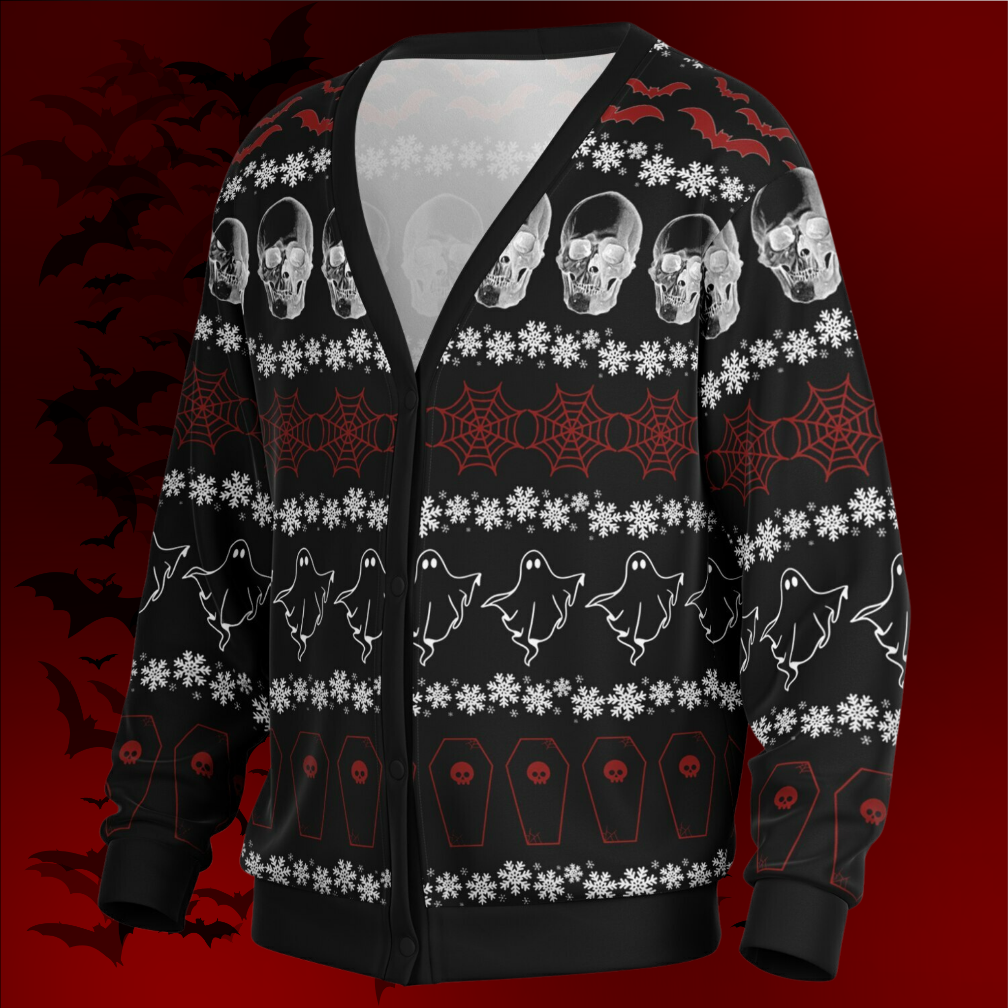 Creepmas All Over Print Cardigan
