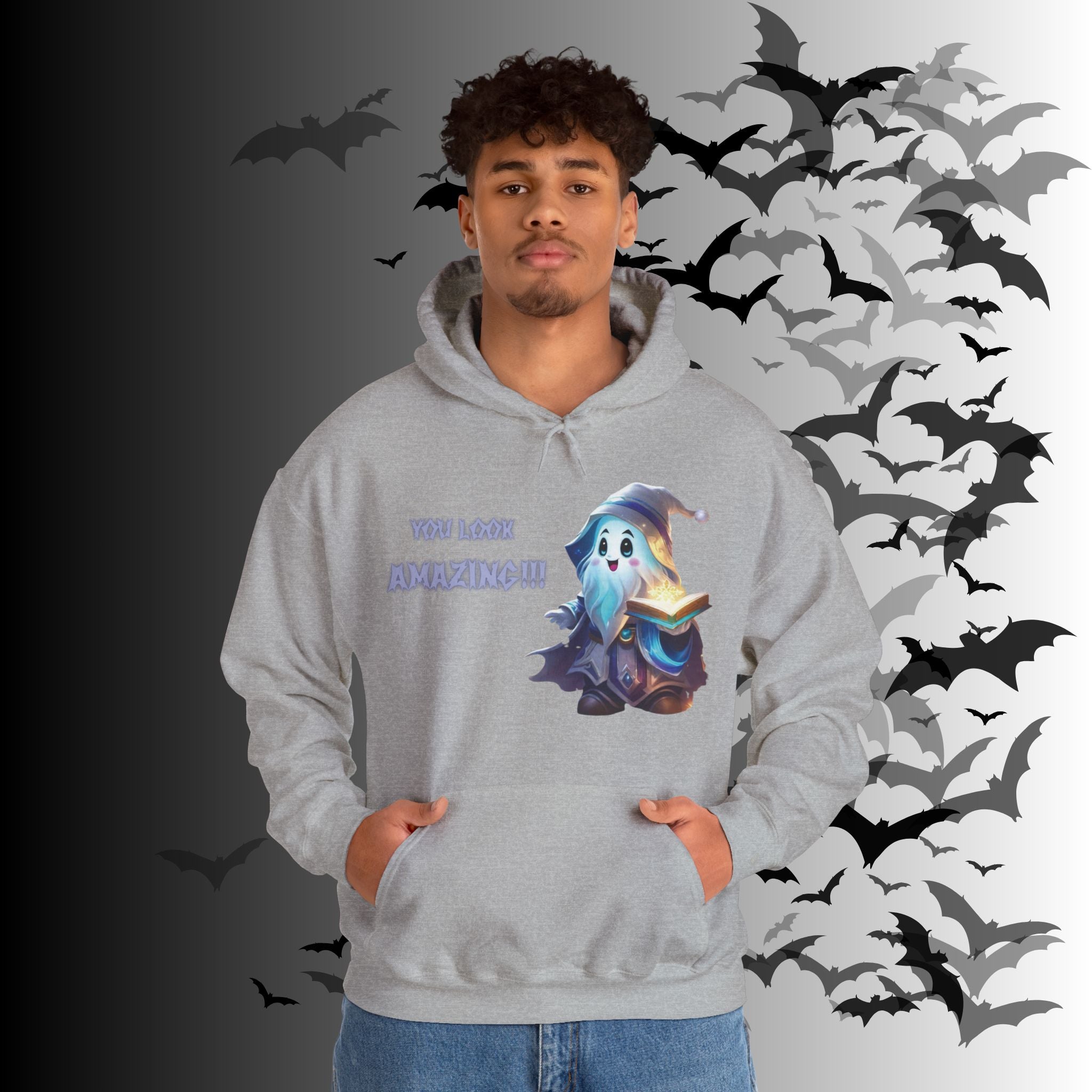You Look Amazing Wizard Ghost Hoodie — Kawaii Witchy Pullover