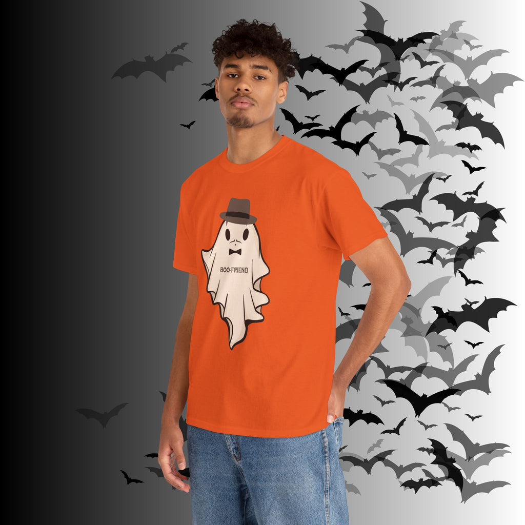 "Ghoul-Friend & Boo-Friend" Matching Ghost Couples T-Shirt — Halloween Matching Tee