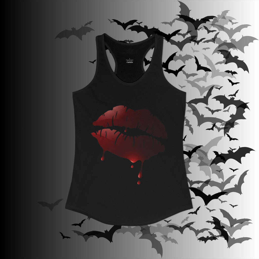 Goth Bloody Kiss Tank Top