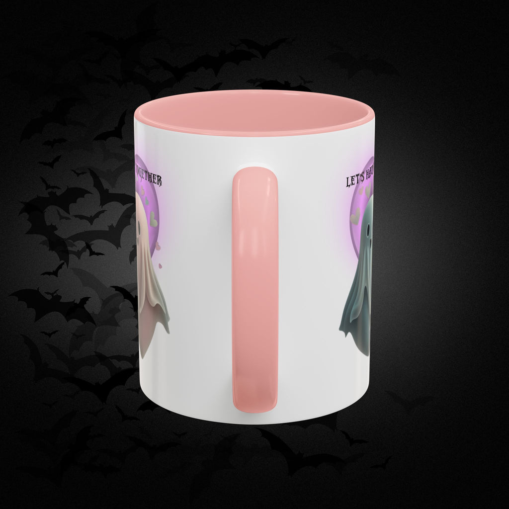 Let's Haunt People Together Forever Coffee Mug — Valloween Ghost Couple Accent Mug