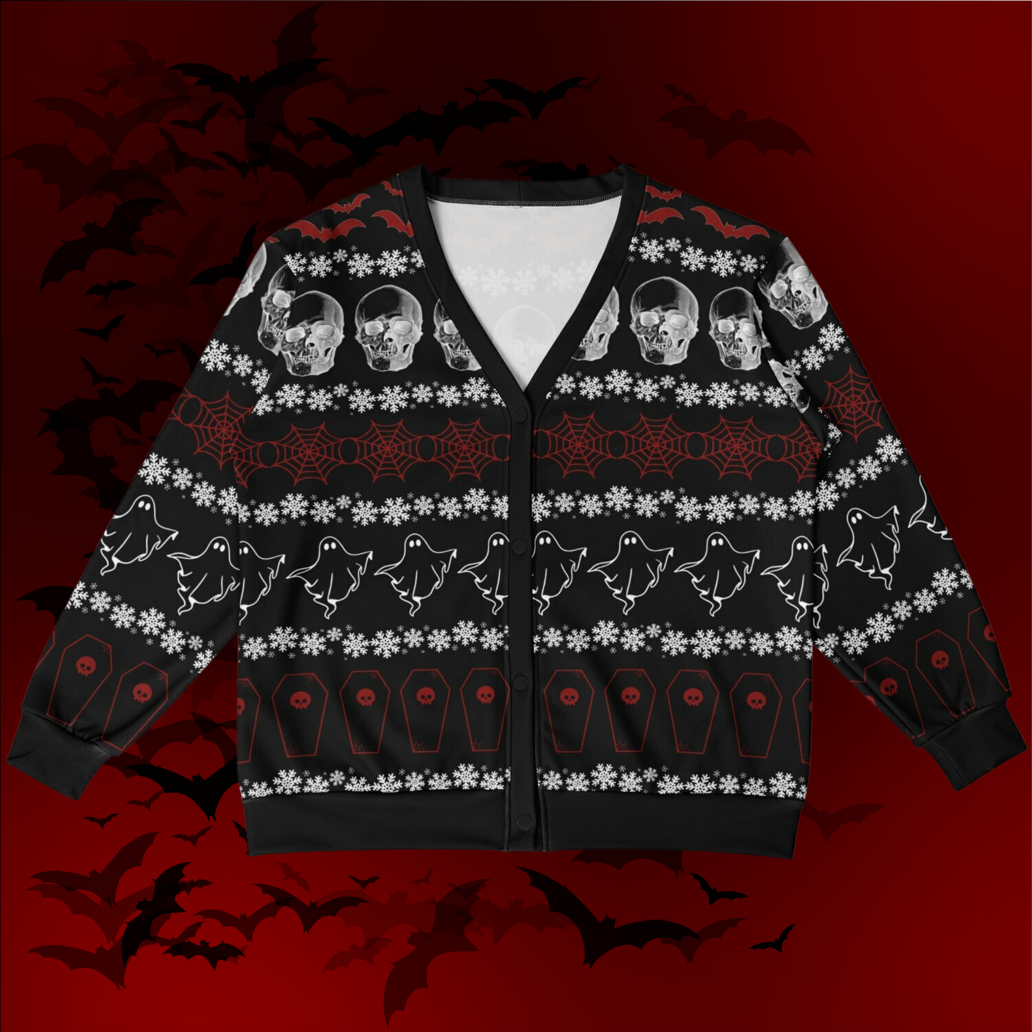 Creepmas All Over Print Cardigan