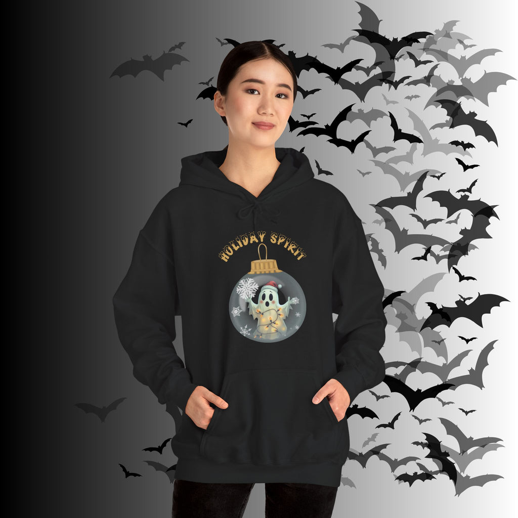 Holiday Spirit Hoodie — Ghost Christmas Ornament Gothmas Pullover