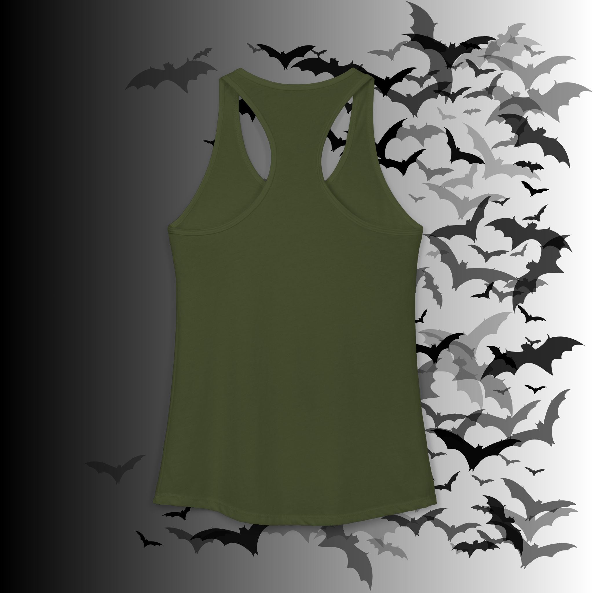 "Have The Day You Deserve" Floral Skull Racerback Tank Top — Whimsigoth Tank